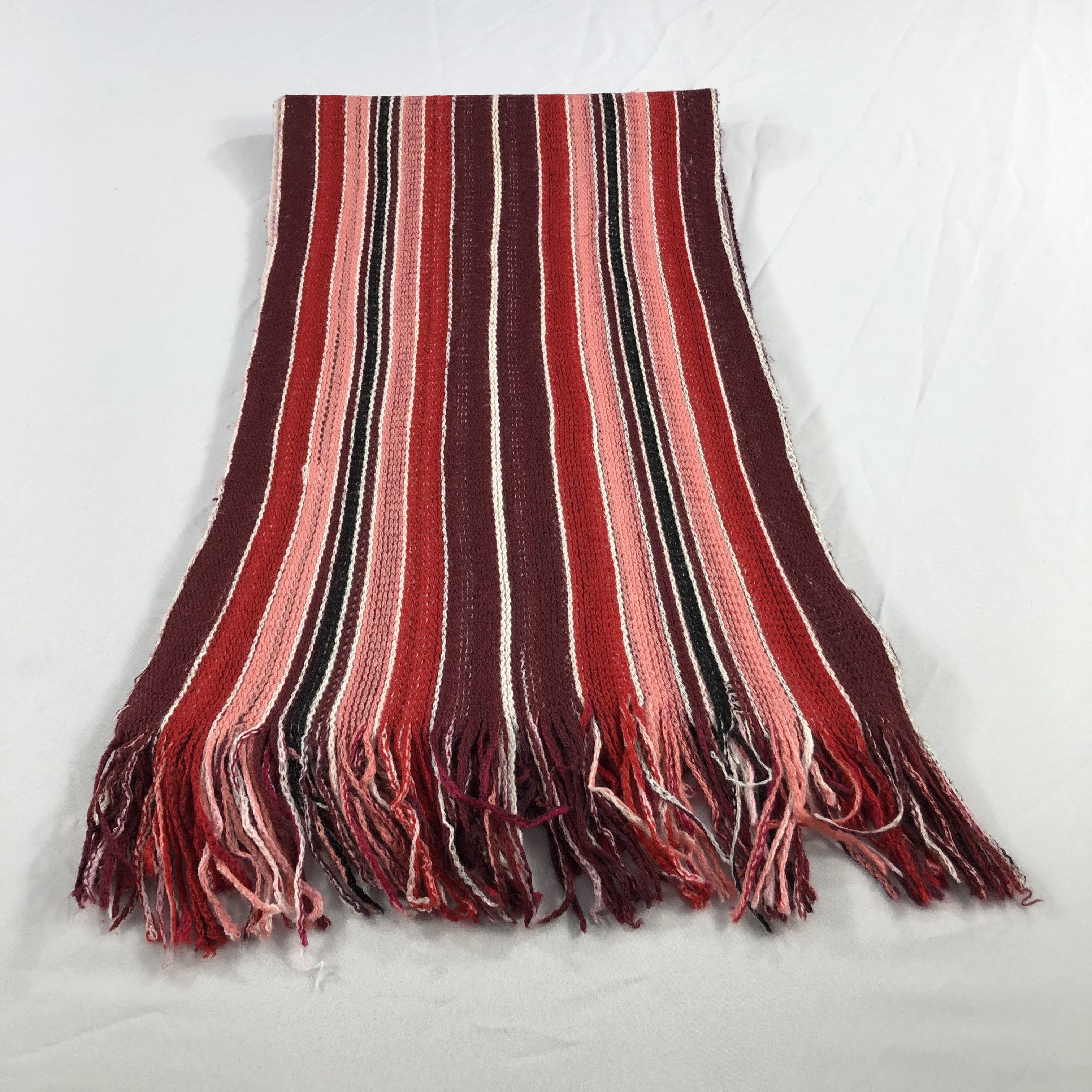 PPFM PPFM Striped Wool Scarf Muffler V1047 Size ONE SIZE - 2 Thumbnail