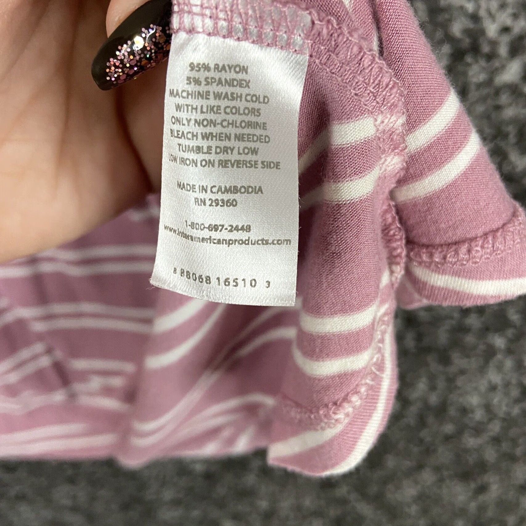 Pinko Dip Dip Pink White Striped Dress T-Shirt Dress Women M Short Sleeve Knee Length Pink Colorful 2010s Womens Size 32" / US 10 / IT 46 - 7 Thumbnail