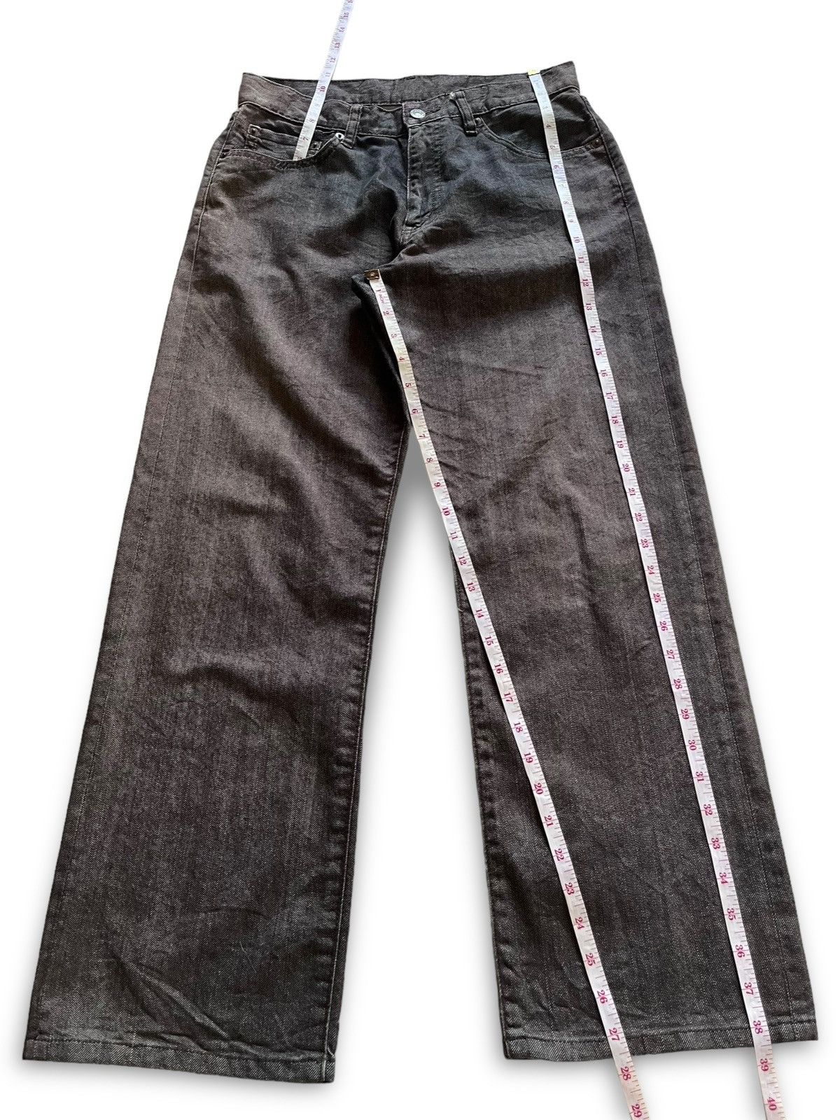 Japanese Brand × Uniqlo Vintage Japanese Uniqlo Faded Baggy Jeans 30x28 Size US 30 / EU 46 - 8 Thumbnail