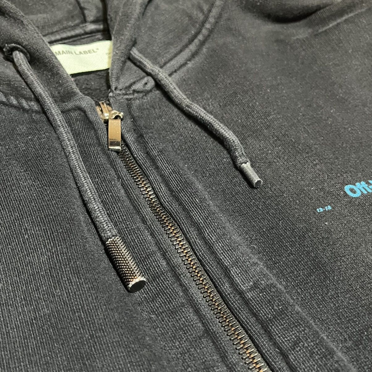 Off-White Off-White Diagonal Gradient Zip-Up Hoodie Virgilabloh Size US M / EU 48-50 / 2 - 10 Thumbnail