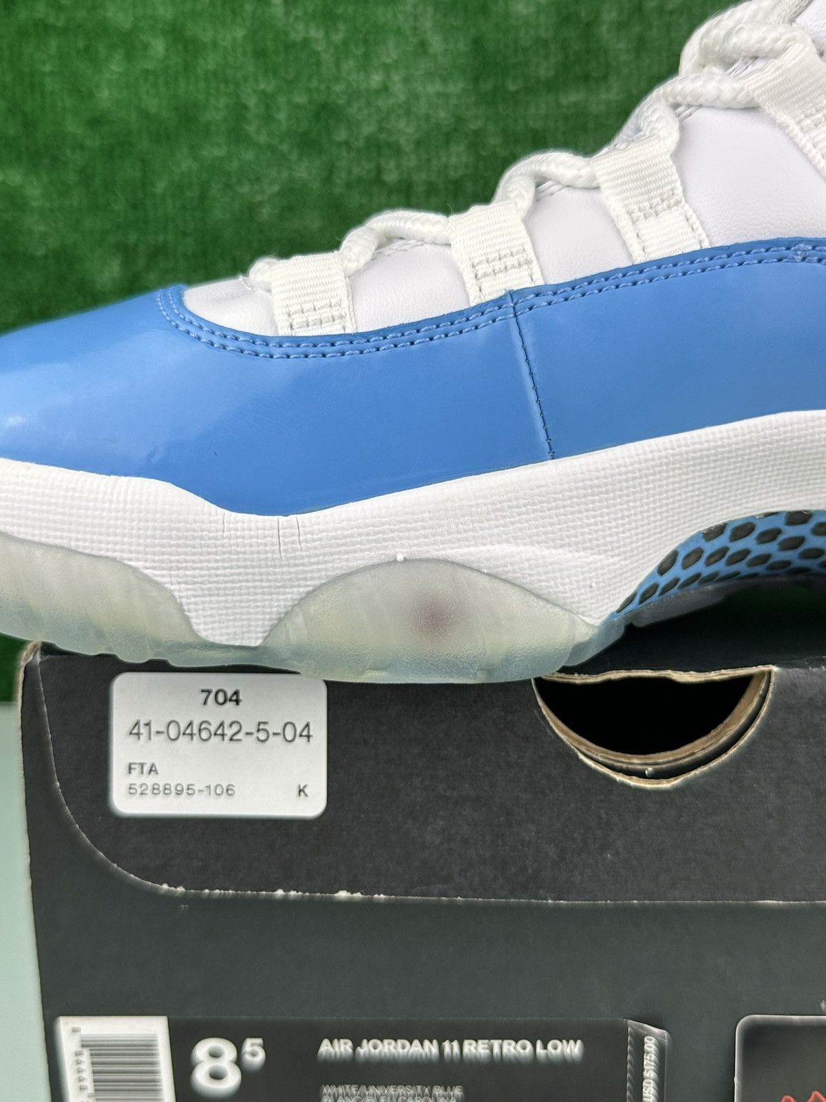 Jordan Brand Jordan 11 Retro Low UNC 2017 Size 8.5 Size US 8.5 / EU 41-42 - 3 Thumbnail