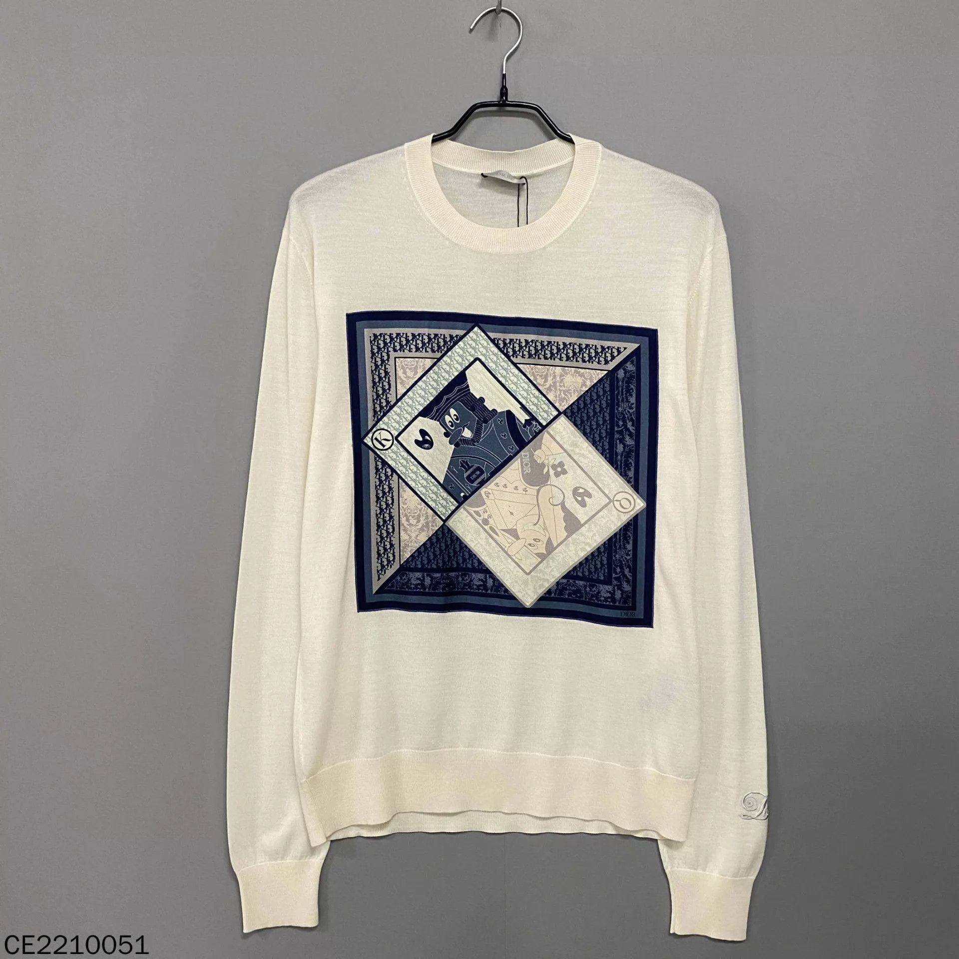 Dior Dior Poker Card Wool Knit Sweater Men's Size M Size US M / EU 48-50 / 2 - 1 Thumbnail