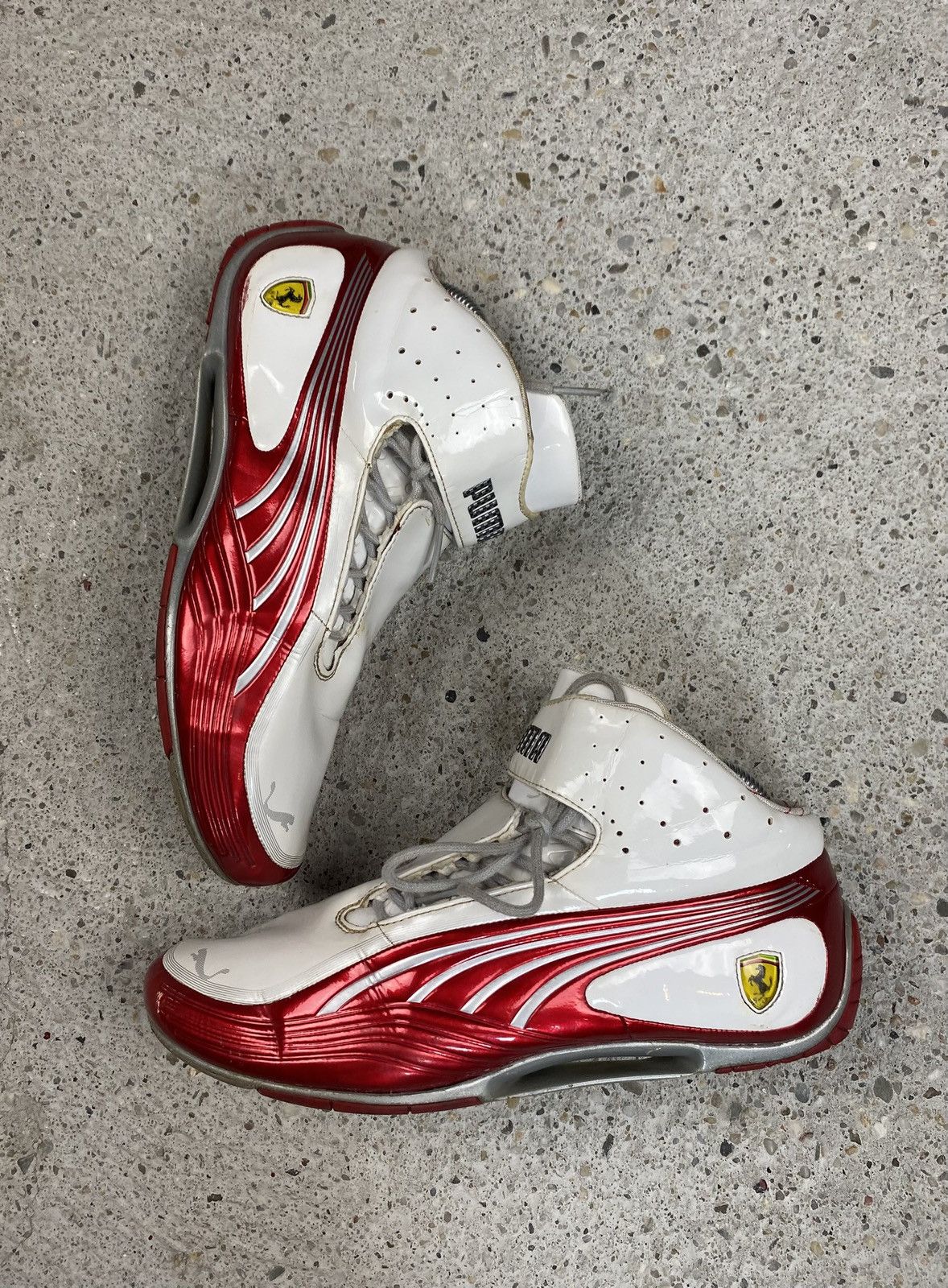 Puma Puma ferrari high top sneakers flats racing vintage retro Size US 8.5 / EU 41-42 - 1 Thumbnail
