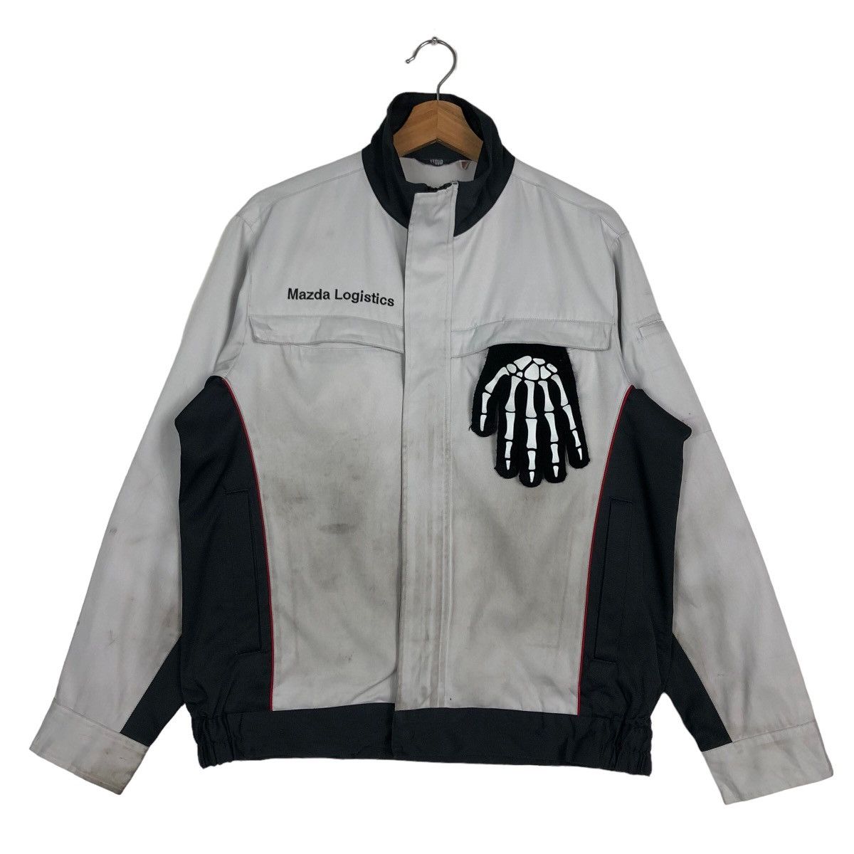 Japanese Brand 🔥VINTAGE WORK BOMBER JACKET MAZDA RACING BIG LOGO Size US L / EU 52-54 / 3 - 2 Thumbnail