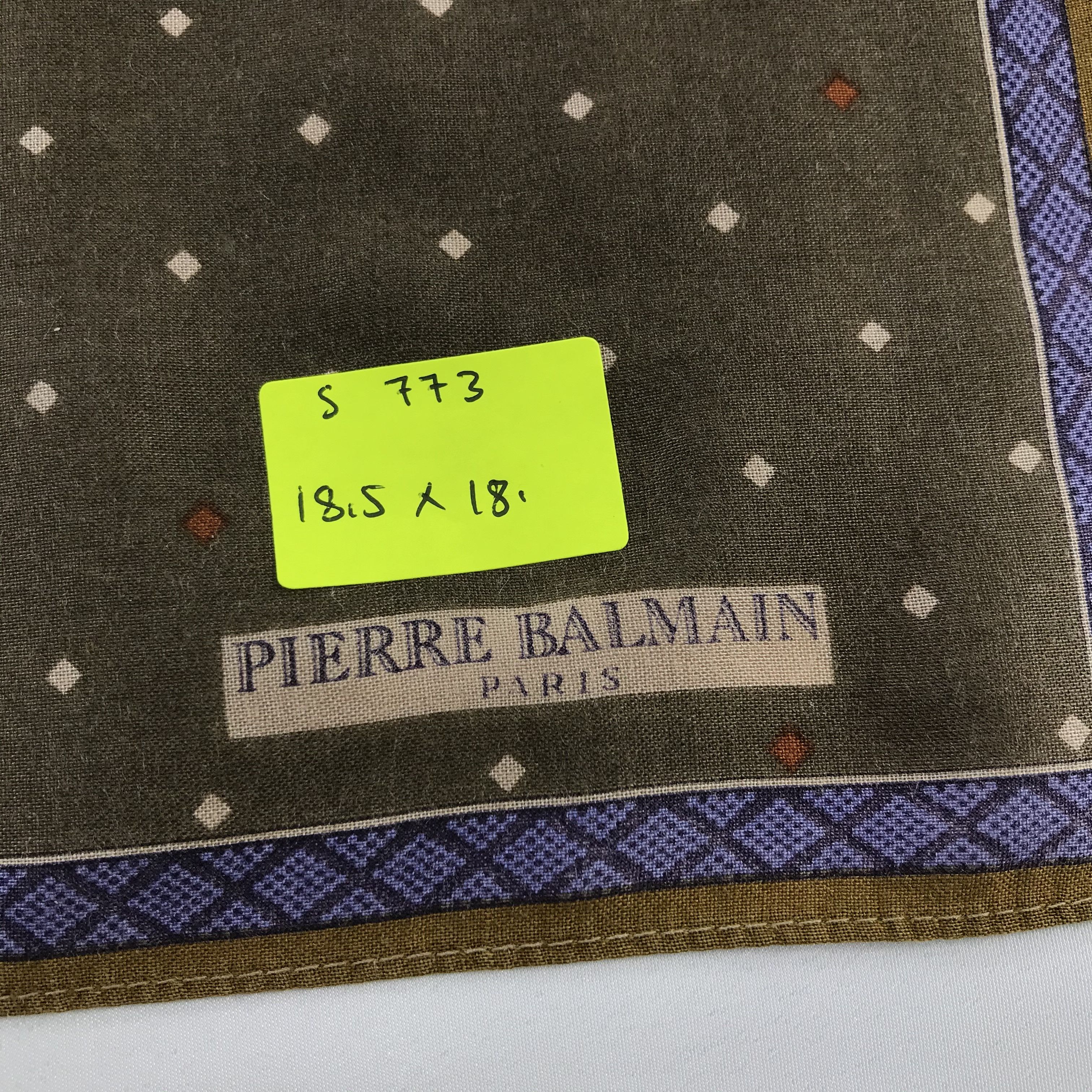 Pierre Balmain × Vintage Pierre Balmain Bandana / Handkerchief / Neckerchief - S773 Size ONE SIZE - 5 Thumbnail