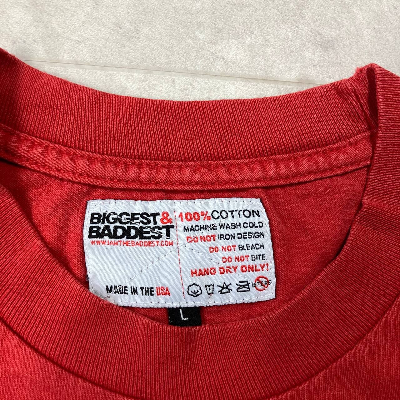 Vintage Vintage Biggest & Baddest Worldwide Made In USA Tee Size US L / EU 52-54 / 3 - 3 Thumbnail