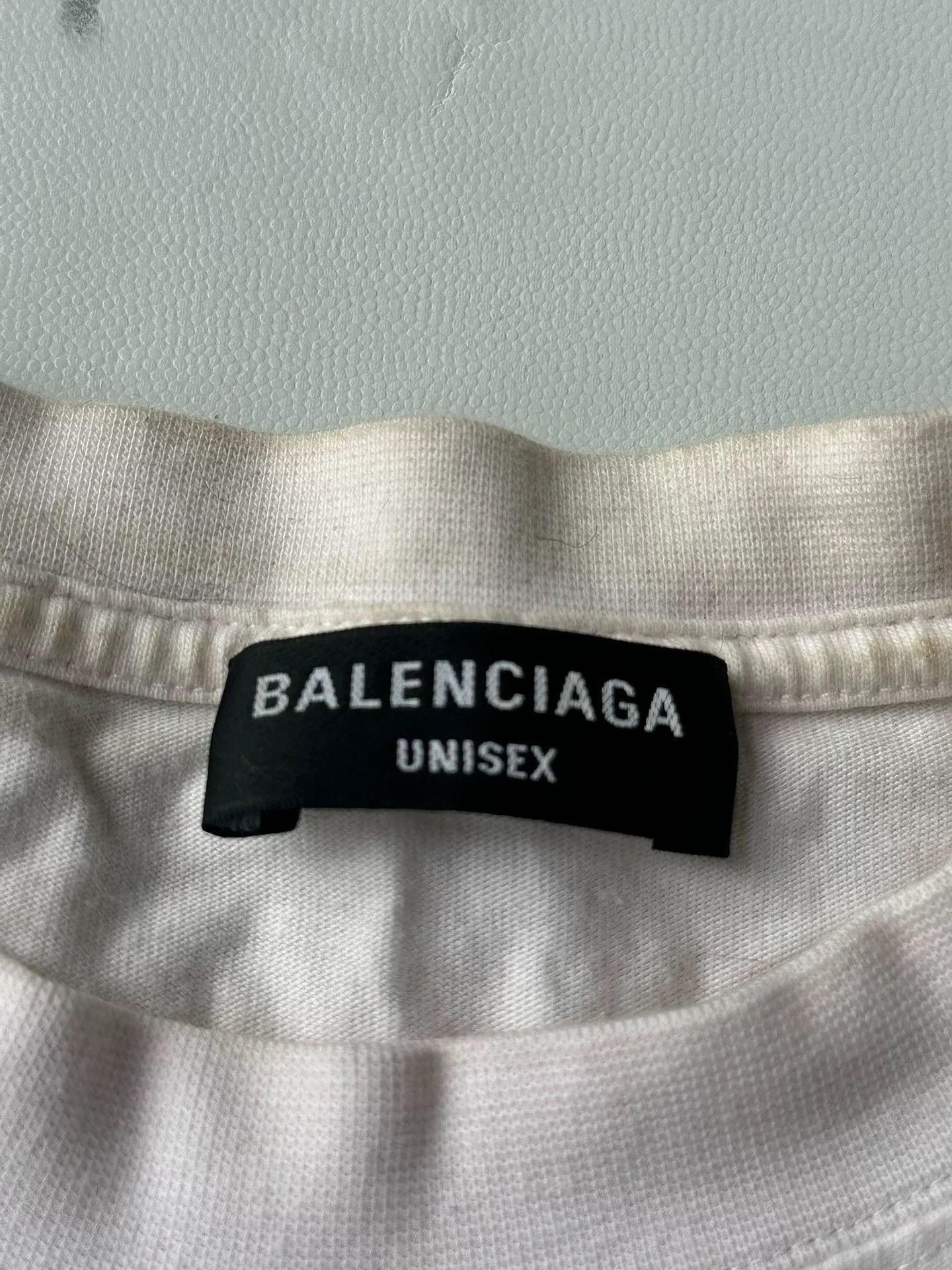 Balenciaga Balenciaga WFP White Short-Sleeve T-Shirt Size US M / EU 48-50 / 2 - 2 Thumbnail