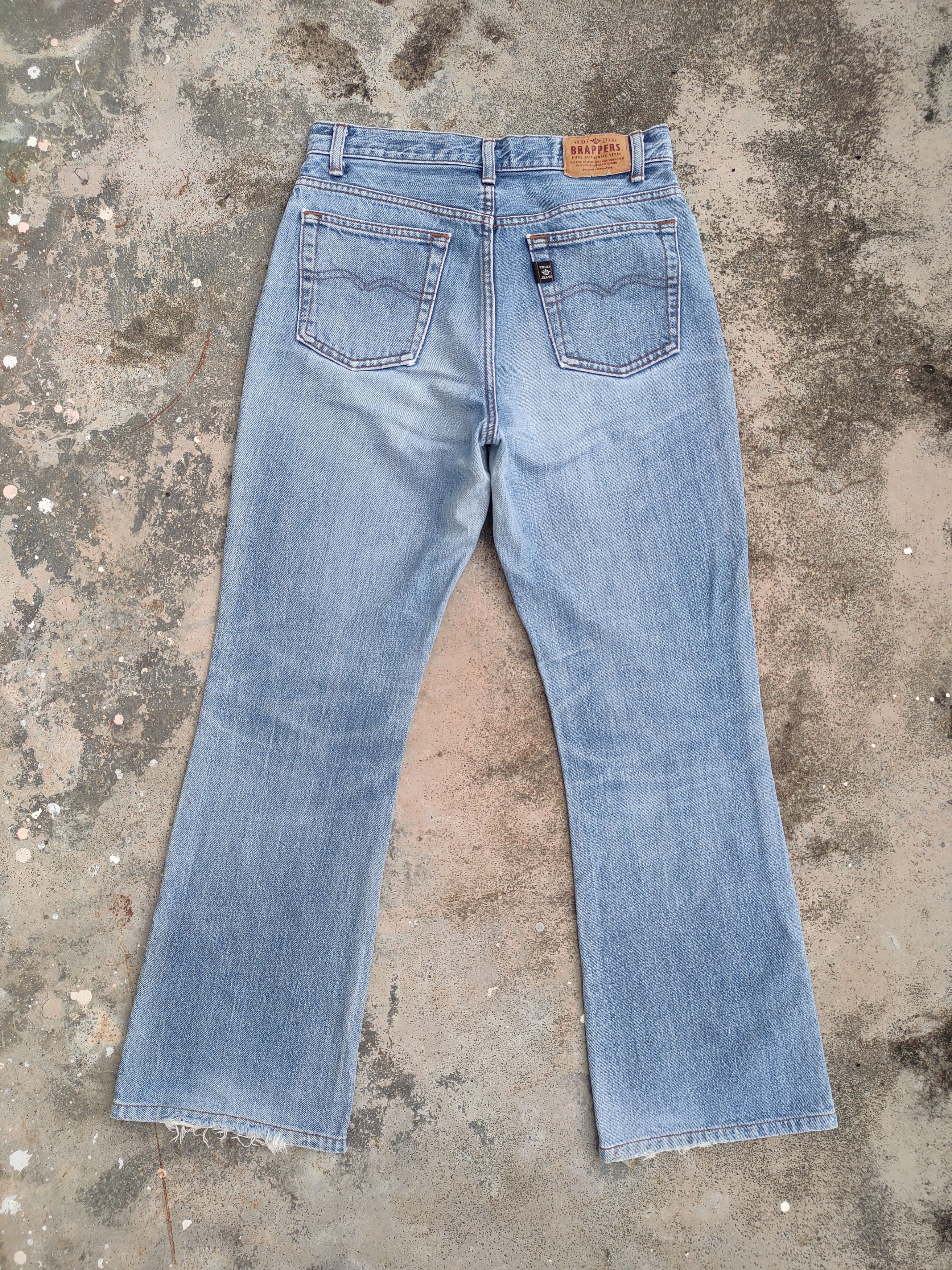 Japanese Brand × Jean × Vintage VINTAGE BRAPPERS FLARE FADED JEANS DENIM PANTS Size US 29 - 7 Thumbnail