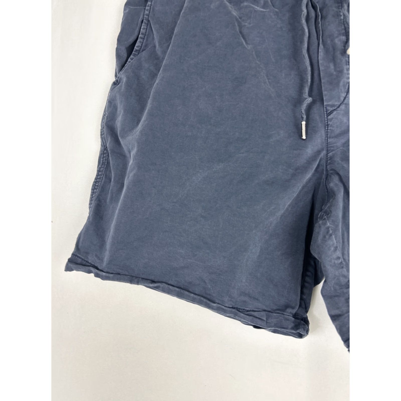 American Eagle Outfitters American Eagle Mens XL Navy Blue Shorts Cotton Blend Drawstring 38x7 Elastic Size US 36 / EU 52 - 2 Thumbnail