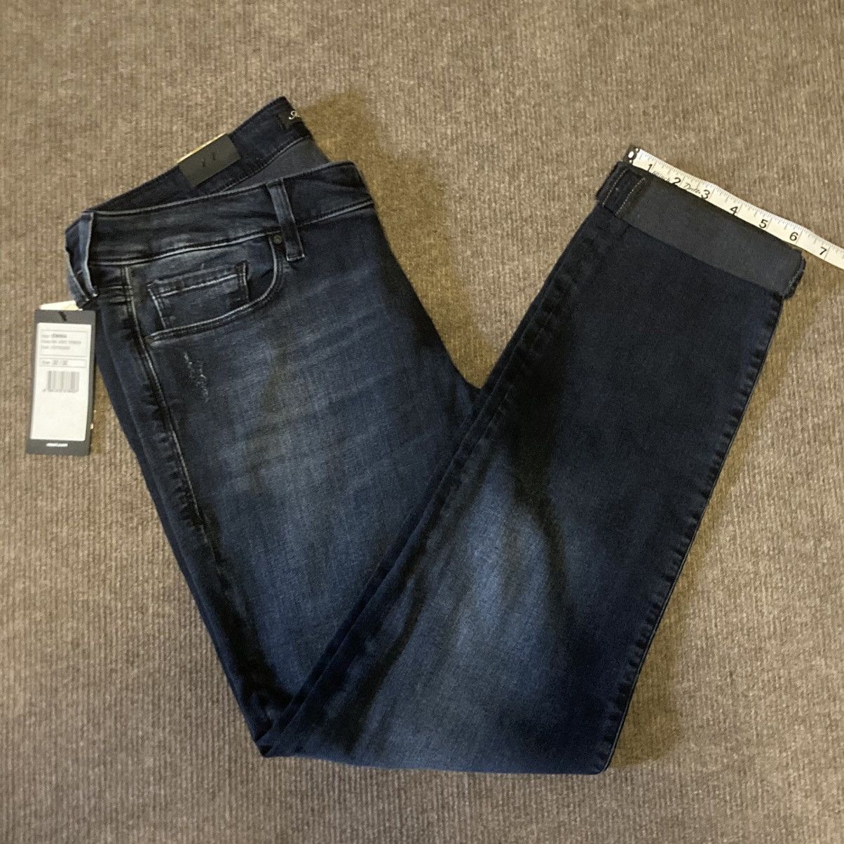 Mavi NEW Mavi Emma Boyfriend Jeans 32 Ink Used Tribeca 2010s Size 33" - 12 Thumbnail
