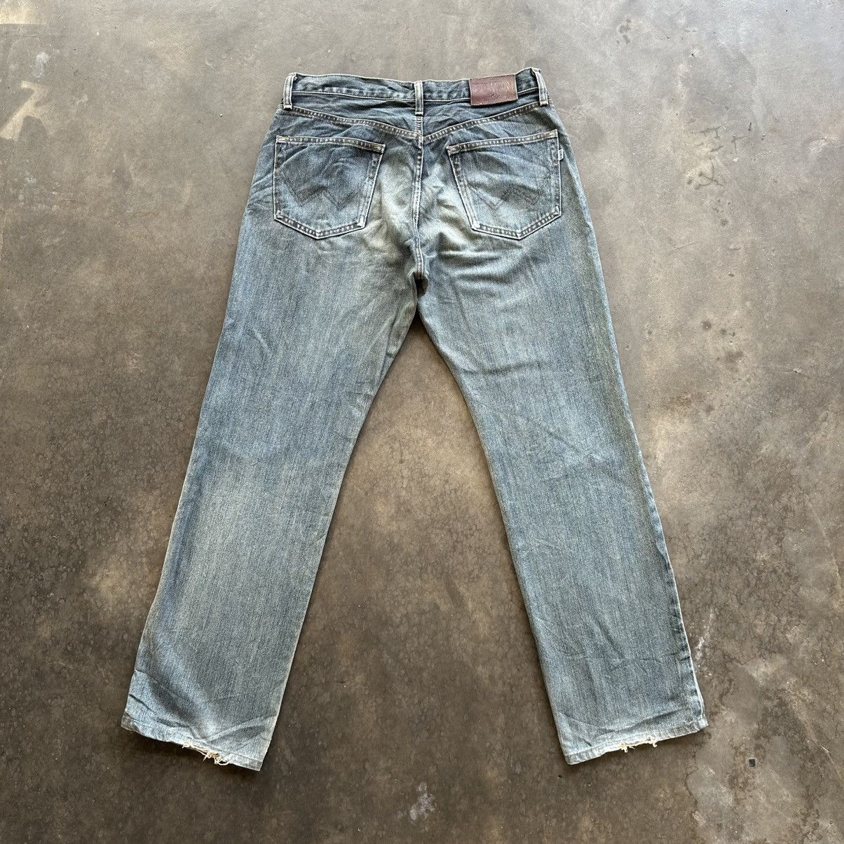 Japanese Brand Vintage Edwin Faded Distressed Denim Jean Pant W32 Size US 32 / EU 48 - 9 Thumbnail