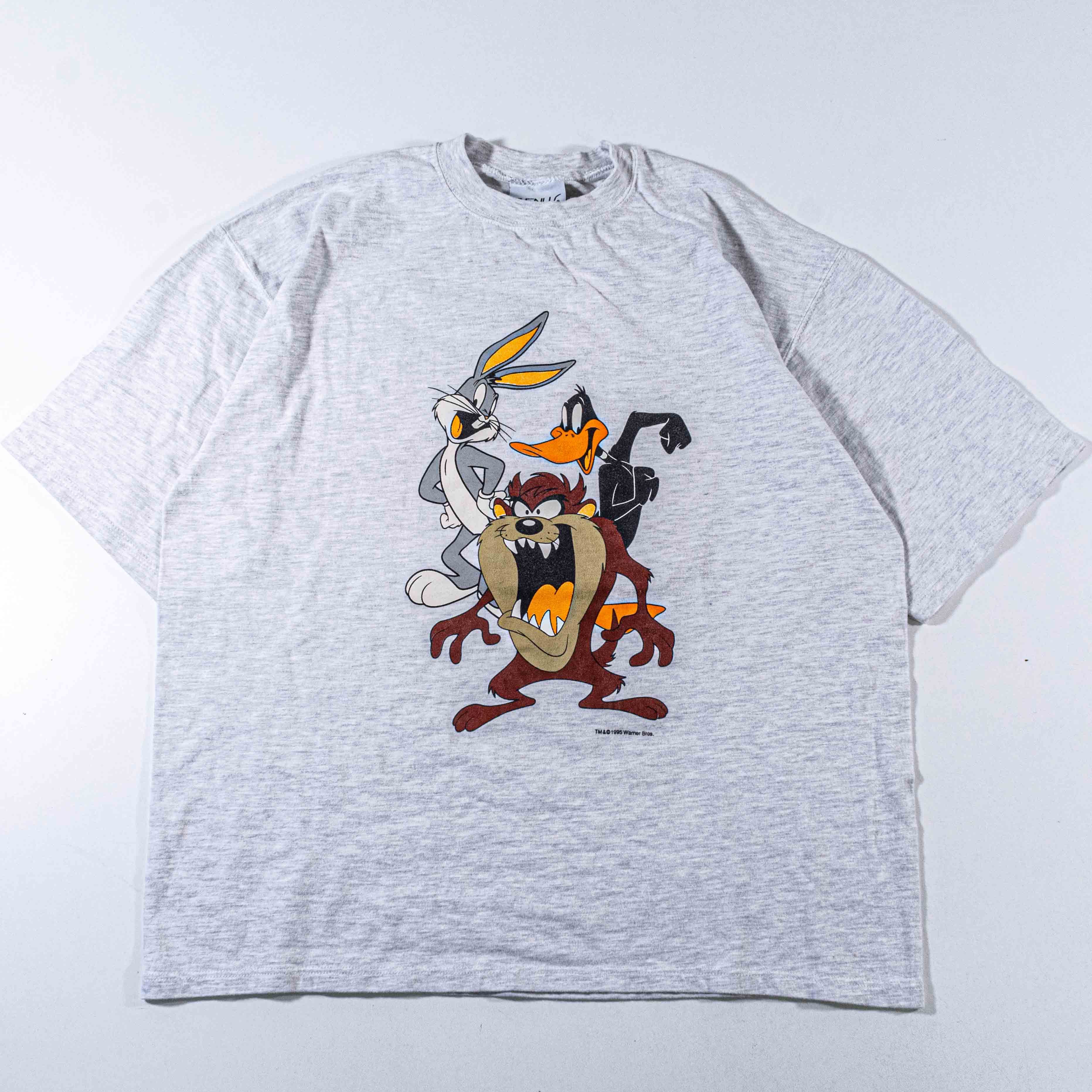 Vintage Looney Tunes Taz Bugs Bunny Daffy Duck T-Shirt L Warner Bros Size US L / EU 52-54 / 3 - 1 Thumbnail