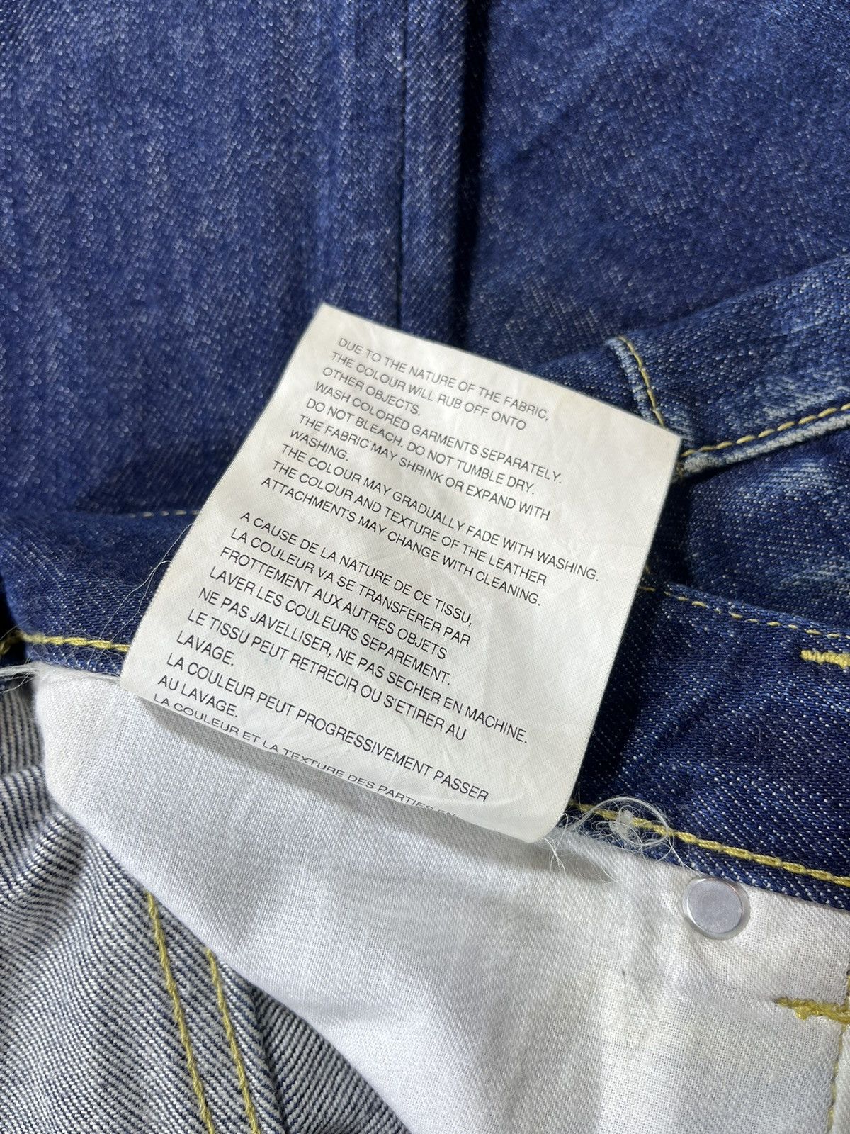 Comme des Garcons AD2010 Comme des Garçons Homme Indigo Denim Size US 29 - 13 Thumbnail