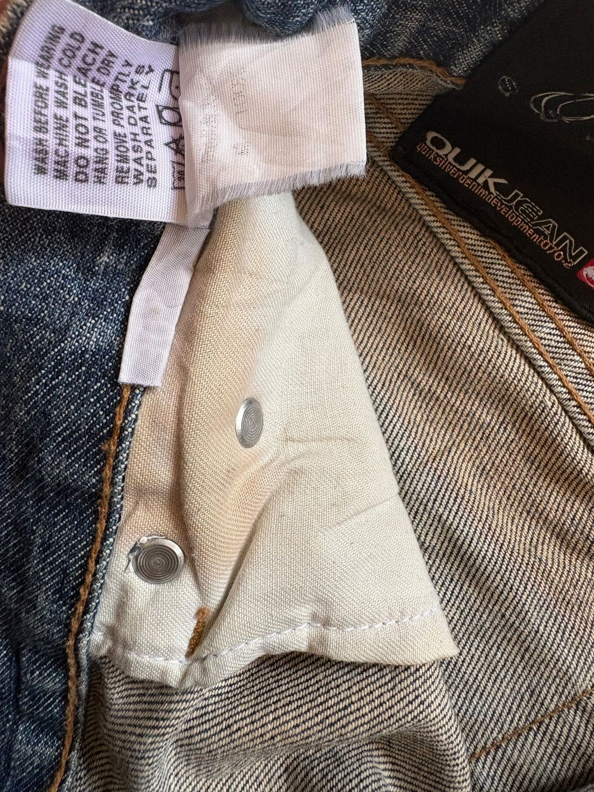 Quicksilver Vintage Quiksilver Mud Wash Distressed Baggy Jeans Size US 31 - 12 Thumbnail