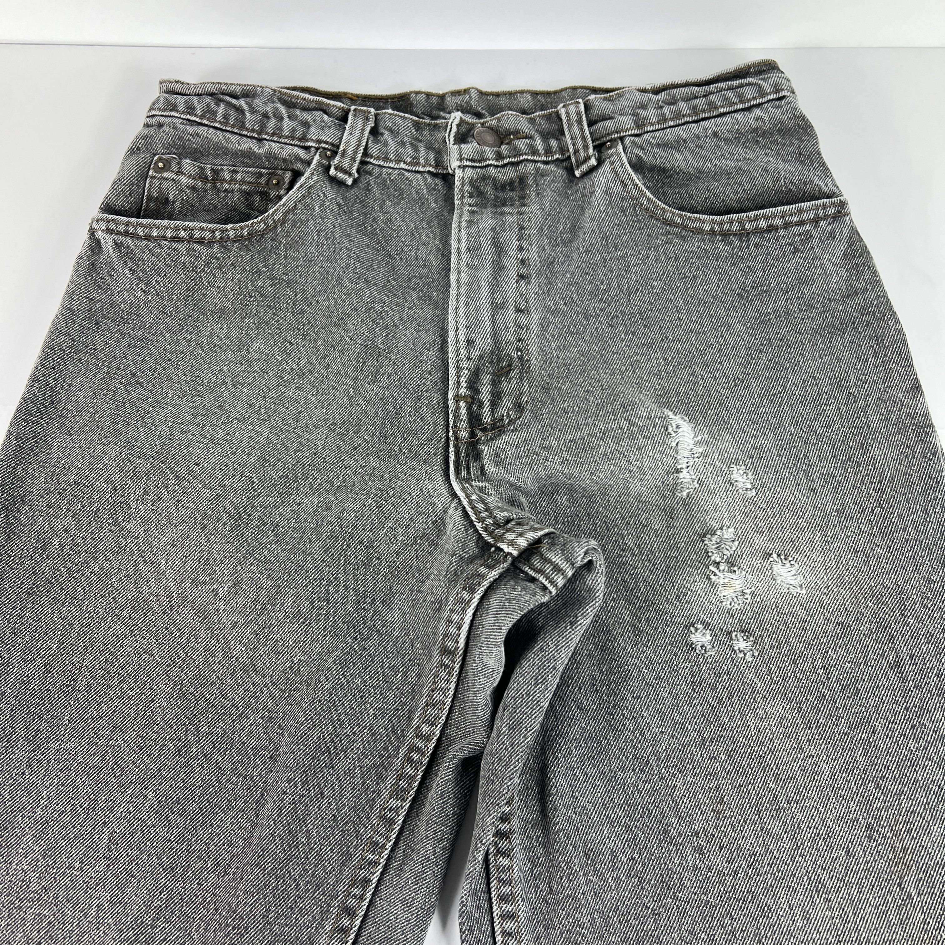 Levi's × Vintage VTG 80s Levi's Jean 550 Relaxed Black Faded Thrashed Denim Size US 30 / EU 46 - 5 Thumbnail