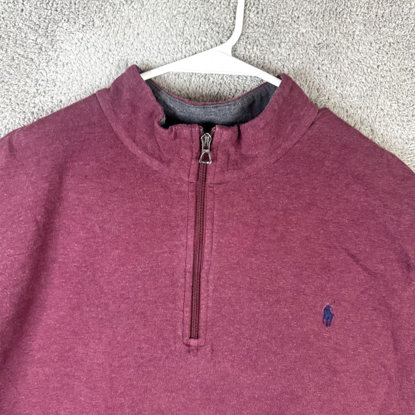 Polo Ralph Lauren Polo Ralph Lauren Sweatshirt Mens 2XL Red Fleece 1/4 Zip Pullover Pony Logo Shirt Adult Regular Long Sleeve Mock Neck Dawn Size US XXL / EU 58 / 5 - 6 Thumbnail