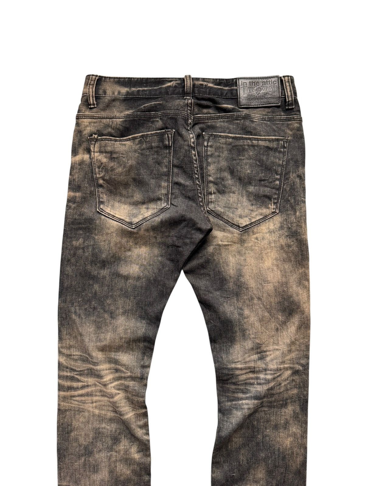 If Six Was Nine 00s in the attic acid wash stretch jeans Size US 31 - 8 Thumbnail