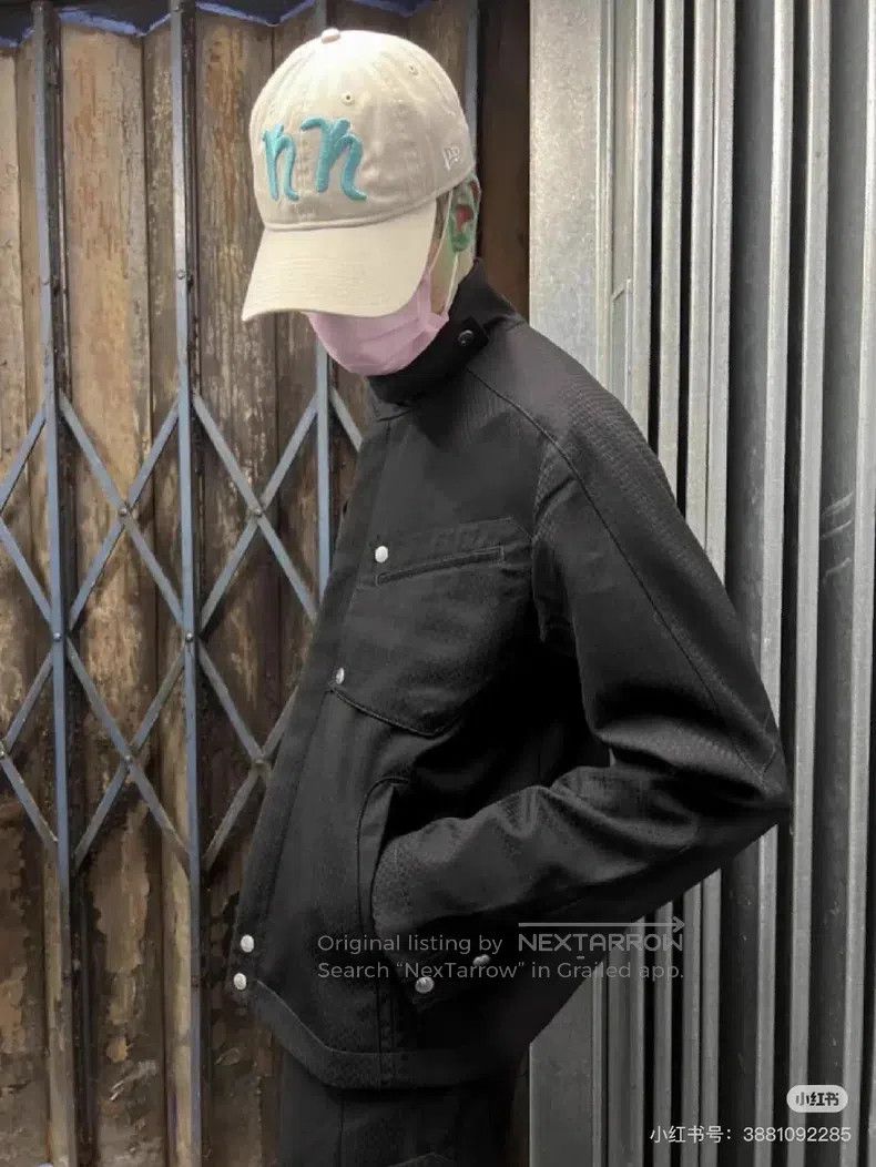 Kiko Kostadinov Kiko Kostadinov Gray stand collar embroidery logo work jac Size US M / EU 48-50 / 2 - 3 Thumbnail