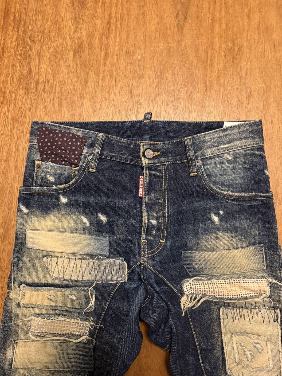 Dsquared2 Dsquared cropped denim, jean Japanese distressing Size US 31 - 4 Thumbnail
