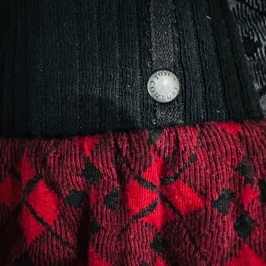 Juicy Couture JUICY COUTURE Red Black Plaid Wool Cotton Elastic Waist Pull Size 28" / US 6 / IT 42 - 3 Thumbnail