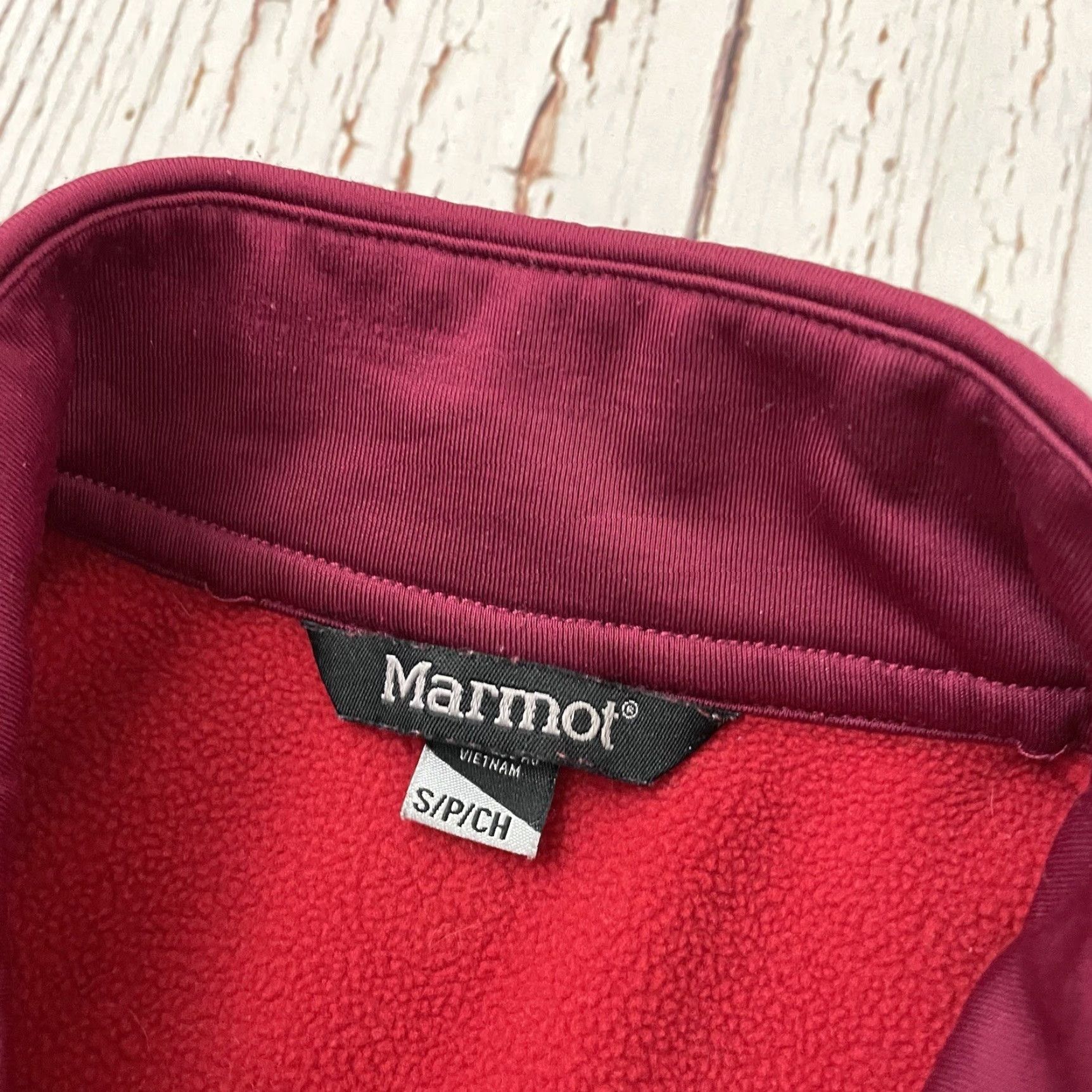 Marmot Marmot Jacket Womens Small Red Full Zip Fleece Lined Windbreaker Shirt Size S / US 4 / IT 40 - 3 Thumbnail