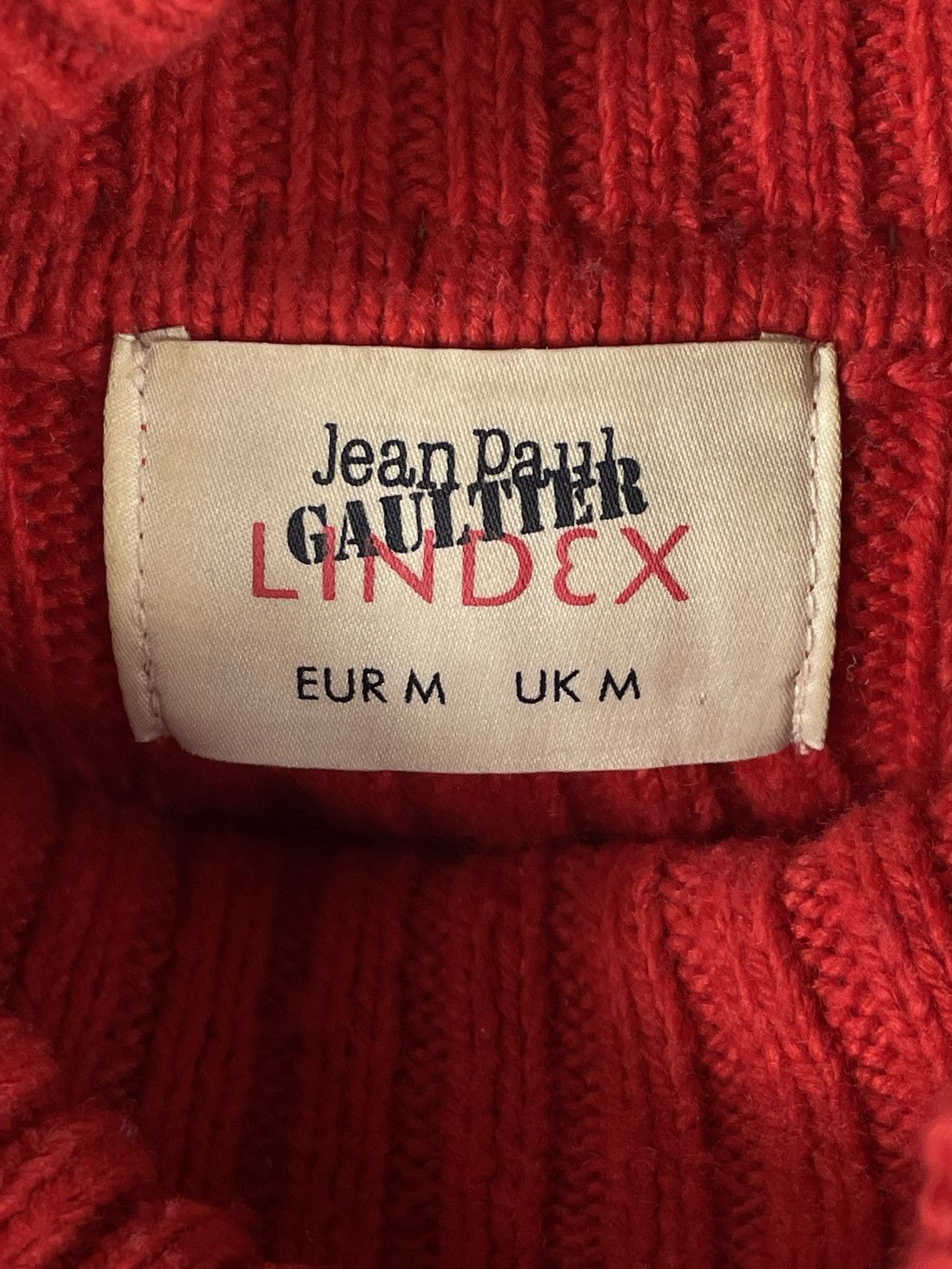 Other Jean Paul Gaultier Lindex High Neck Turtleneck Red Sweater Size M / US 6-8 / IT 42-44 - 8 Thumbnail
