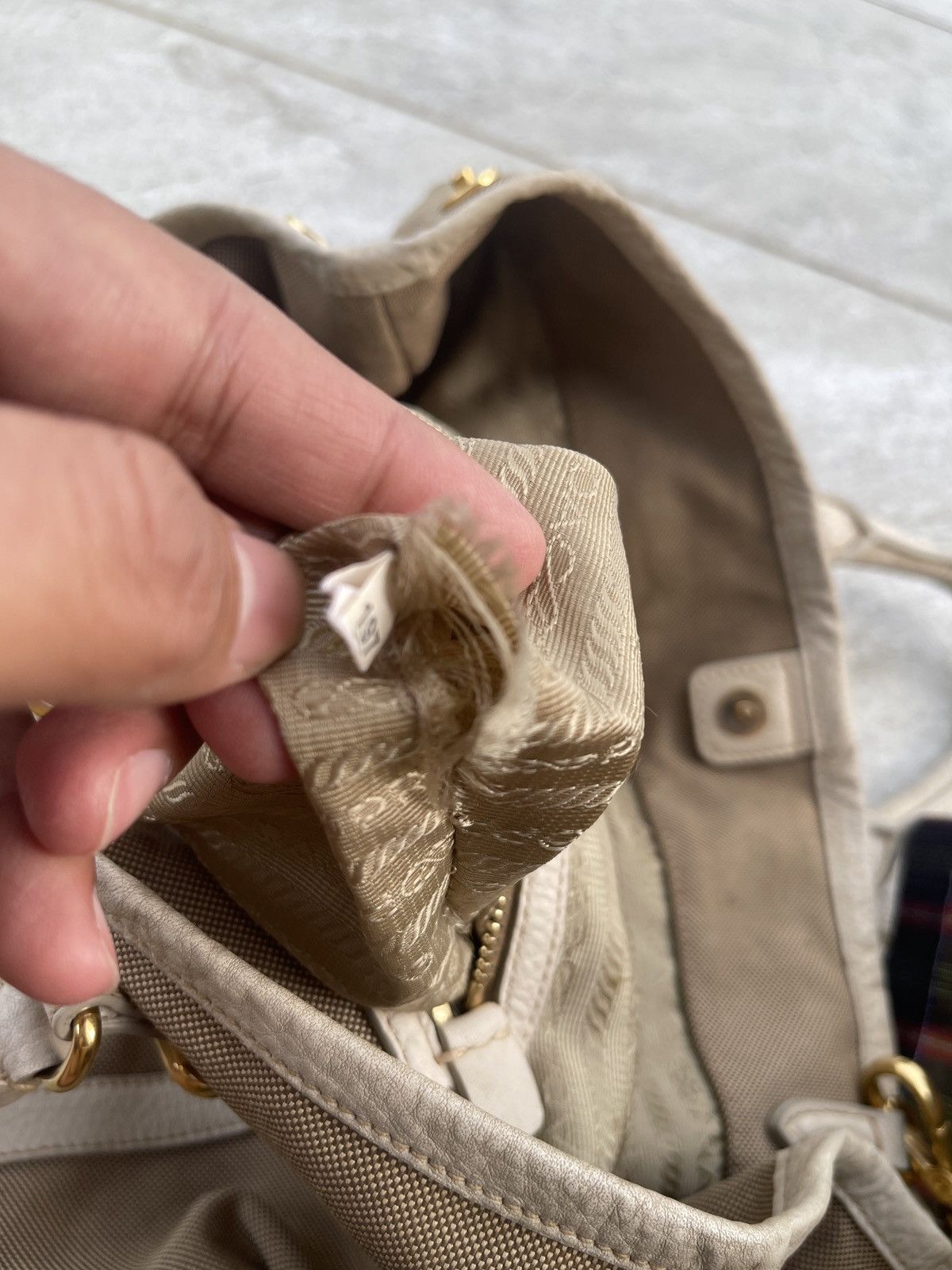Prada Prada Logo Jacquard Canvas Bag Size ONE SIZE - 23 Thumbnail