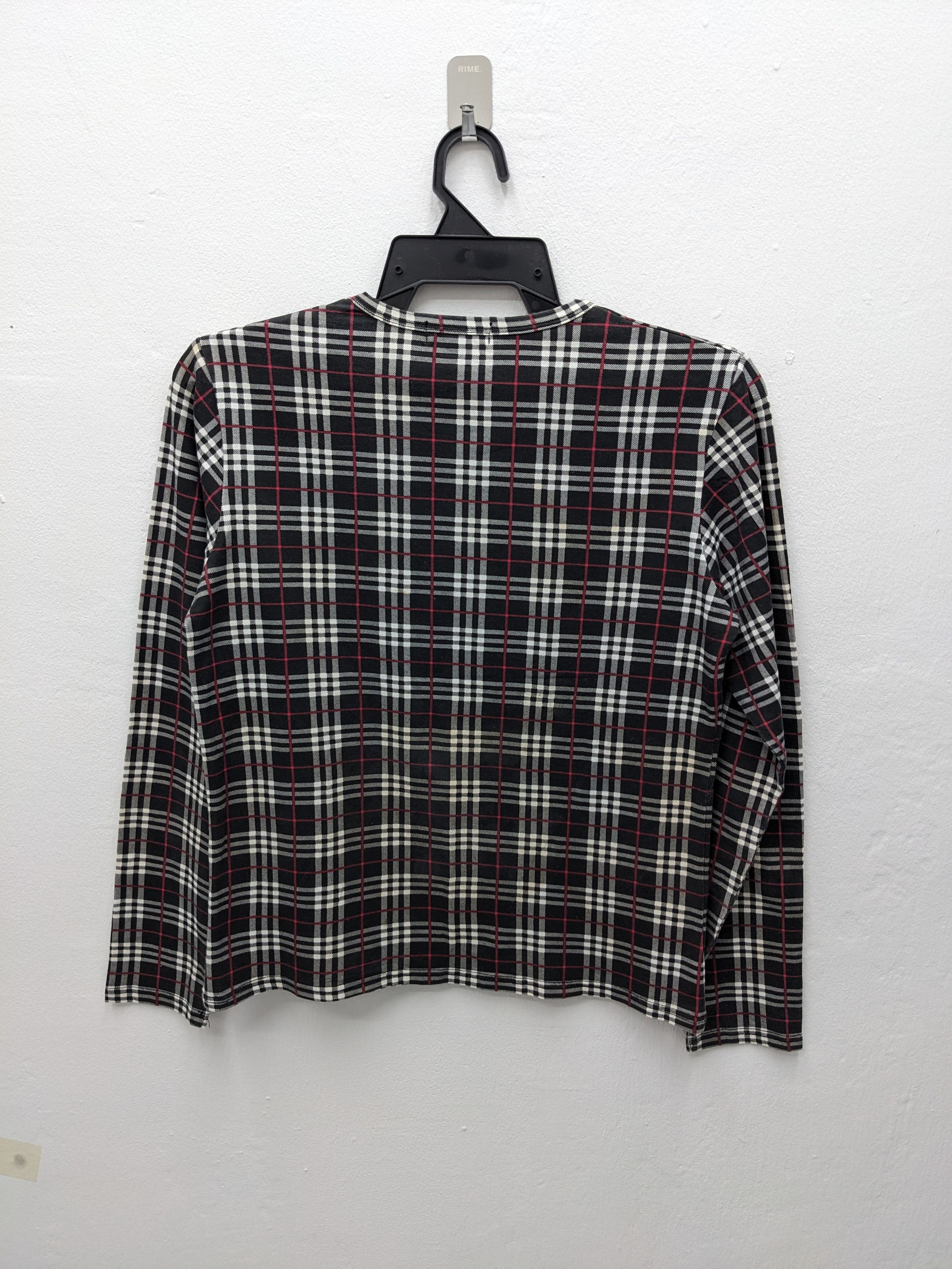 Burberry × Vintage VINTAGE BURBERRY NOVA CHECK LONG SLEEVE TSHIRT Size M / US 6-8 / IT 42-44 - 4 Thumbnail