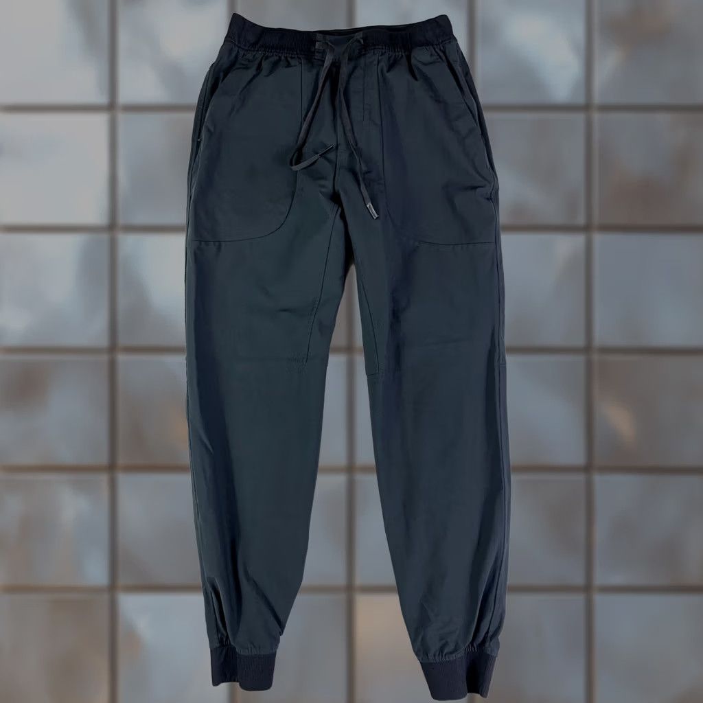 Vintage 7 Diamonds Jogger Pants Men's Medium Black Athletic Tapered 28in Inseam Stj-1006 Infinity Performance Stretch Casual Activewear Size US 31 - 1 Thumbnail