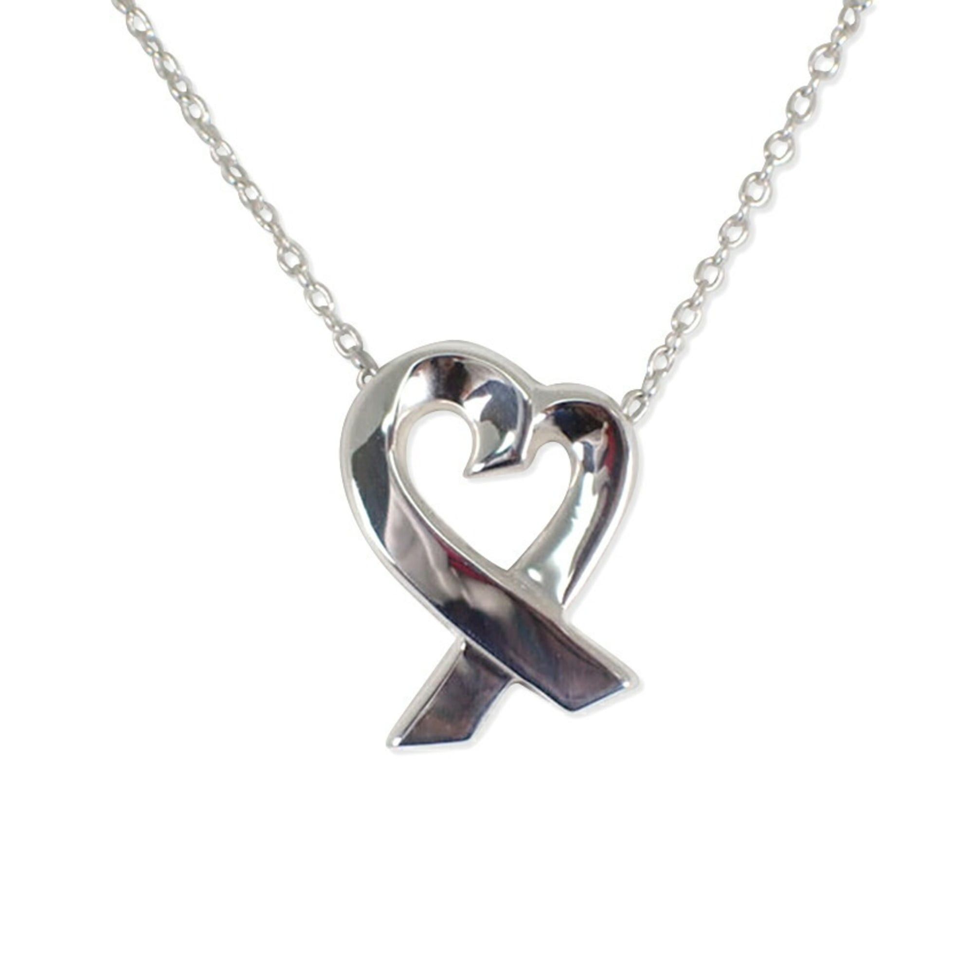 Tiffany & Co. TIFFANY 925 Loving Heart Pendant Necklace Size ONE SIZE - 1 Thumbnail