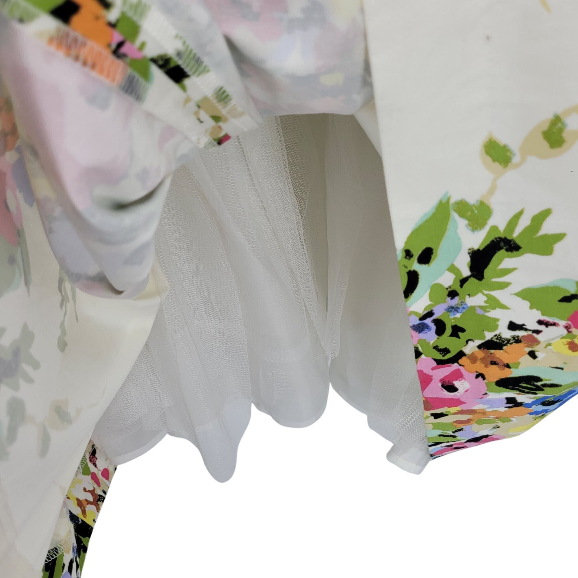 Other Womens Petite Colorful Garden Baby Doll Dress Sz 4P Floral S Size S / US 4 / IT 40 - 8 Thumbnail
