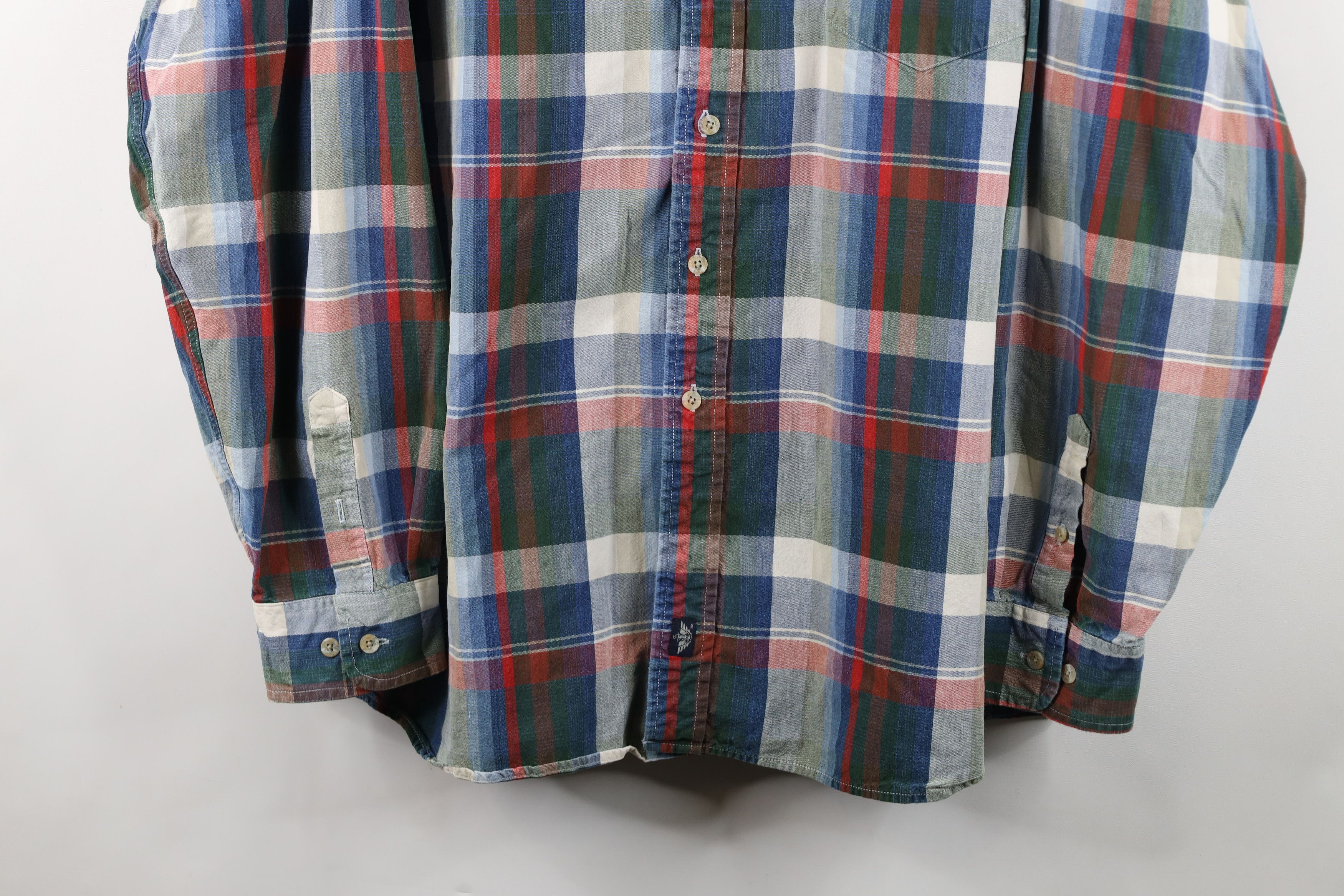 Vintage Vintage 90s Streetwear Rainbow Plaid Collared Button Shirt Size US XXL / EU 58 / 5 - 3 Thumbnail