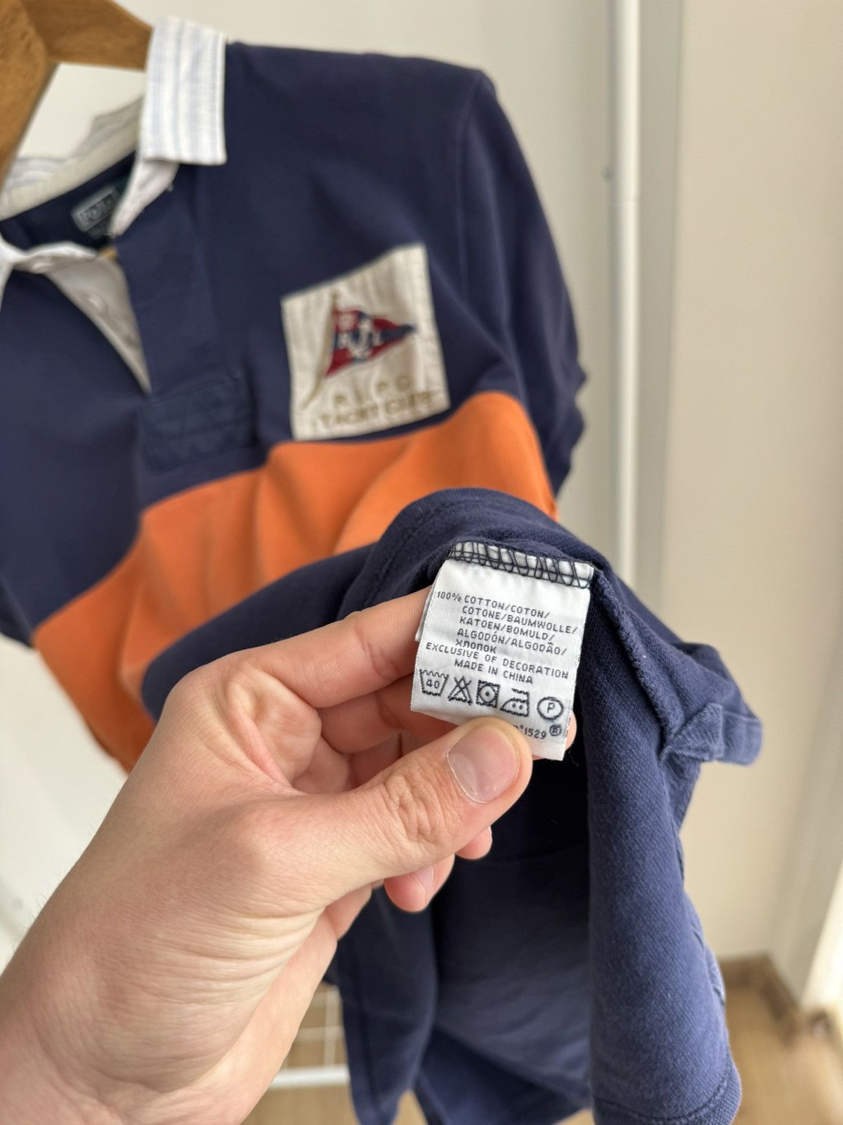 Polo Ralph Lauren × Vintage Vintage Polo Ralph Lauren Yacht Club polo tee Size US XL / EU 56 / 4 - 9 Thumbnail