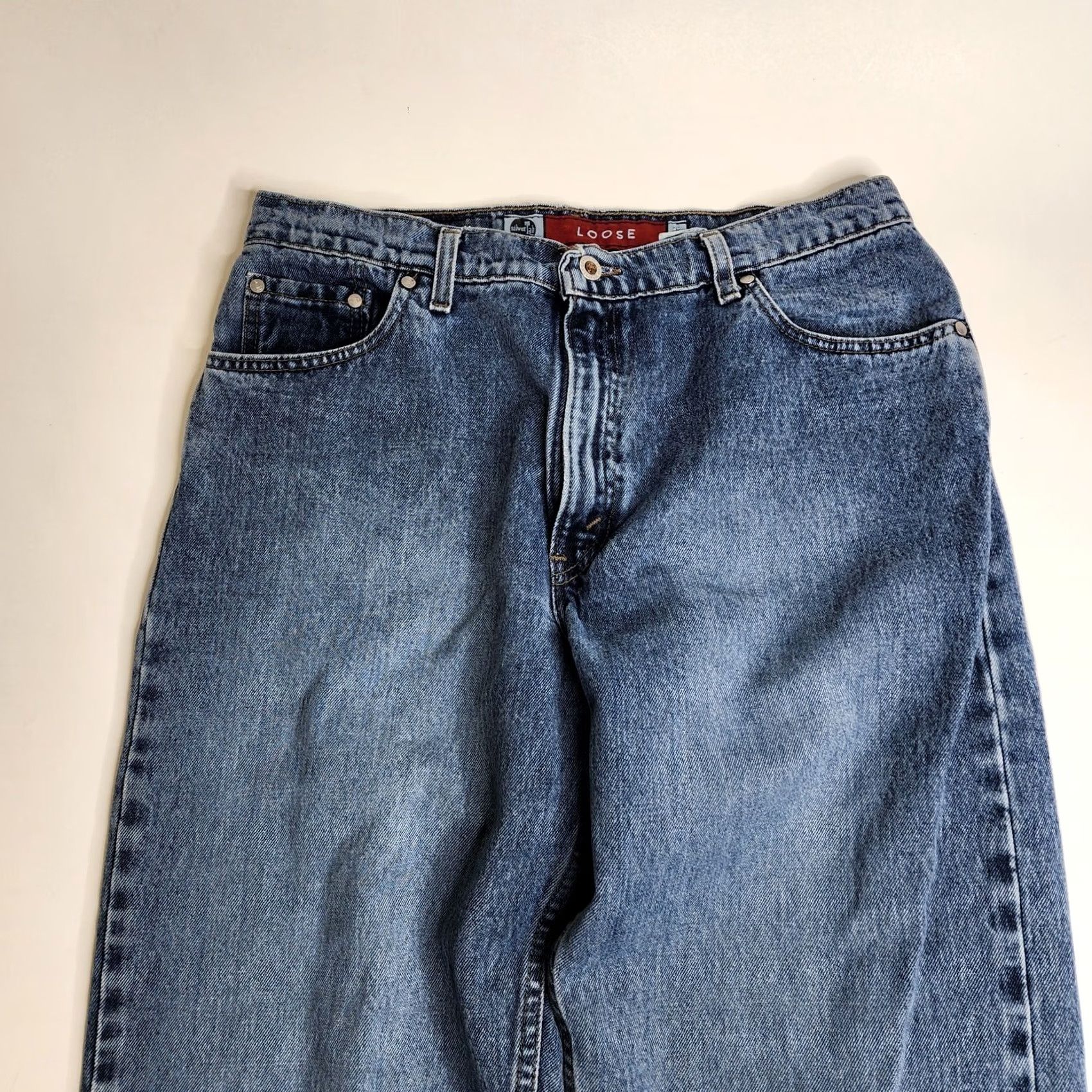 Levi's VINTAGE Levi's Silvertab Loose Denim Jeans High Rise Women's Size 14 Blue 32in WIST 31in Inseam Mens Womens Girls Size 36" / US 14 / IT 50 - 3 Thumbnail