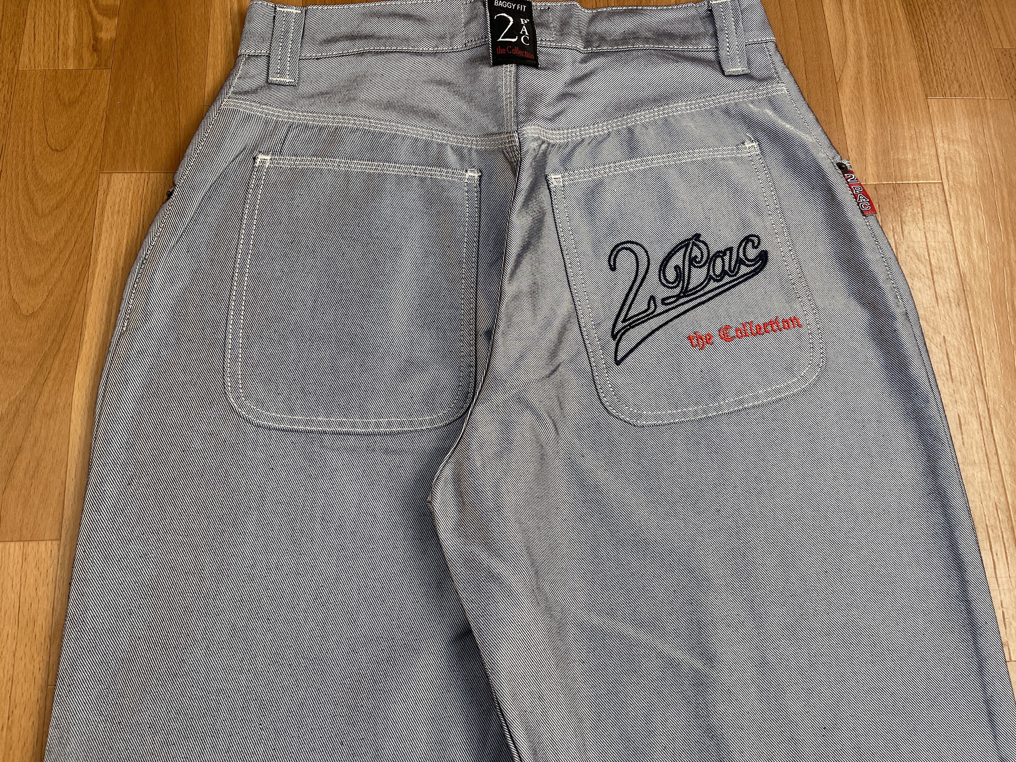 Other 2PAC jeans, shiny, silver metallic vintage baggy Makaveli 32 Size US 32 / EU 48 - 9 Thumbnail