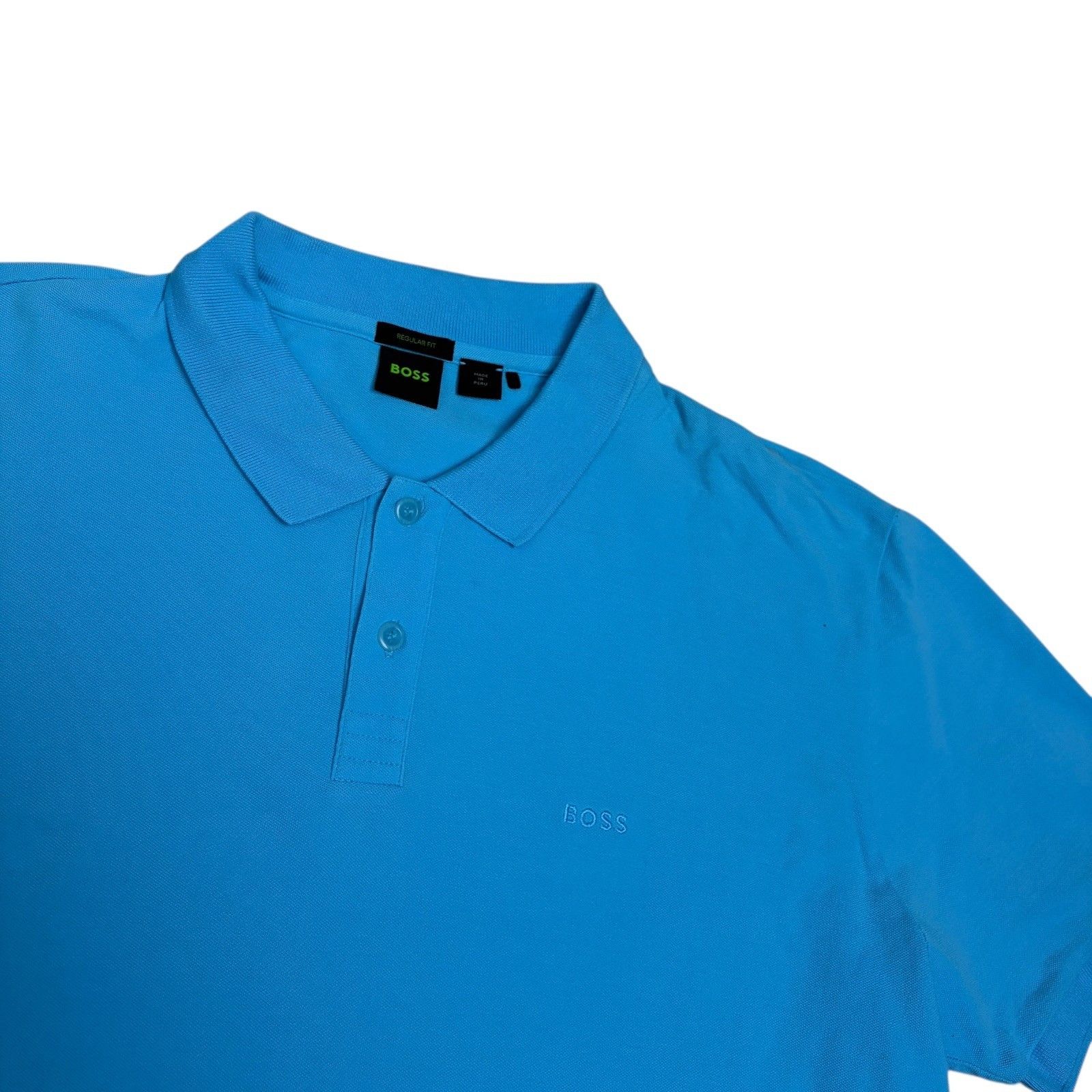 Hugo Boss BOSS Designer Blue Golf Business Casual Polo Tee Shirt 2XL Size US XXL / EU 58 / 5 - 5 Thumbnail
