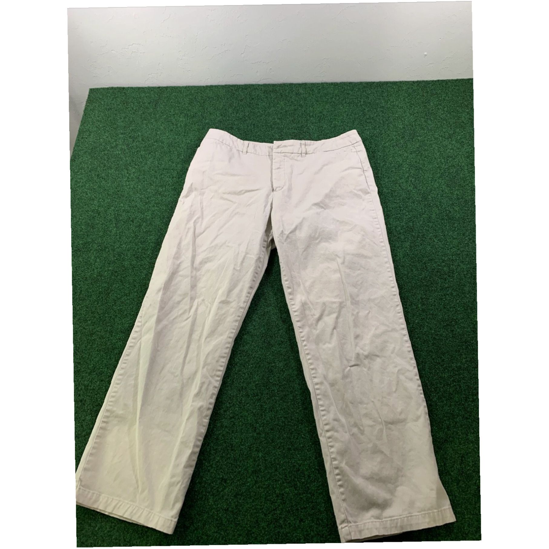 Vintage Women's Khaki Capris Pants Size Petite 14 Casual Career Capris Kim Rogers Size 36" / US 14 / IT 50 - 1 Thumbnail