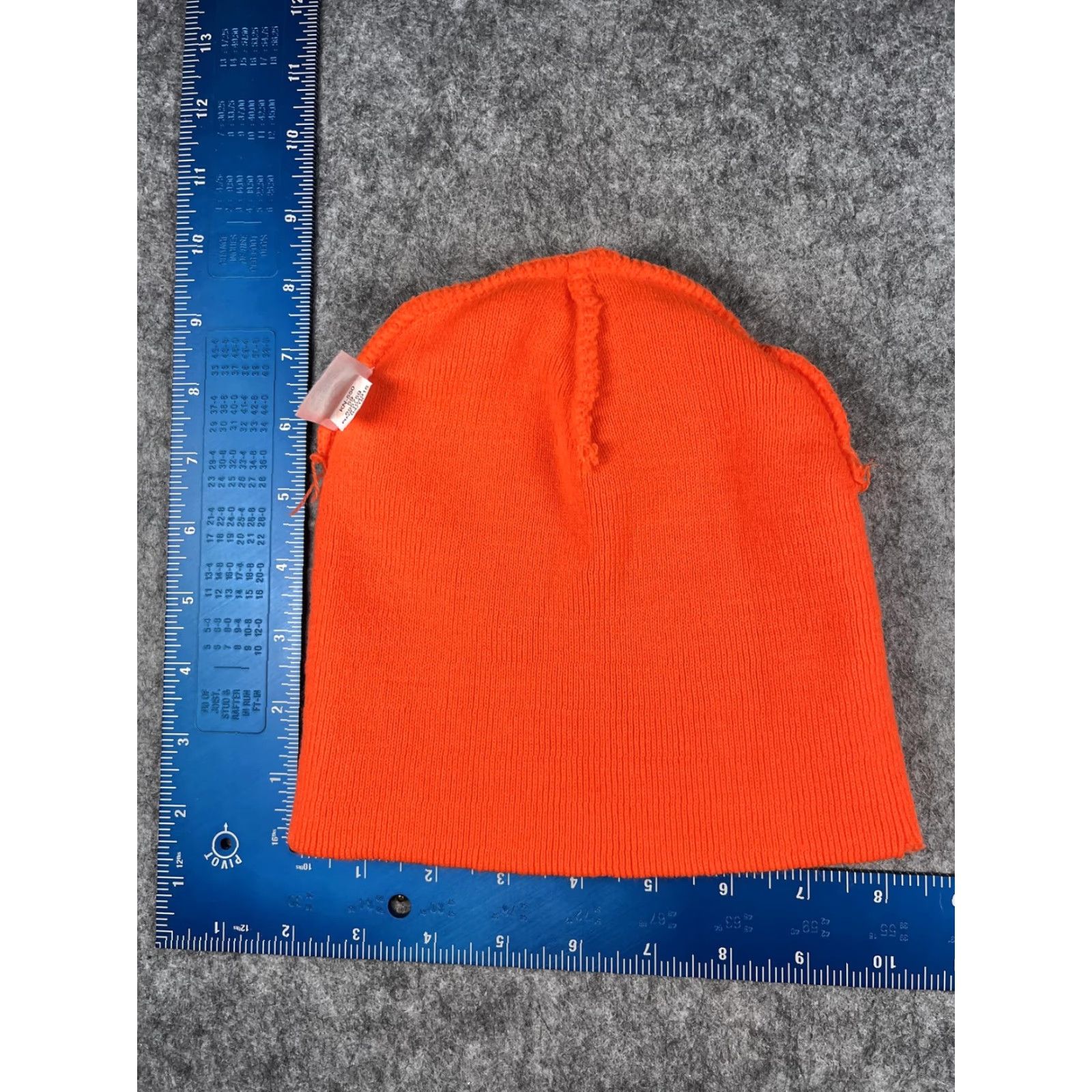 Logo 7 Outdoor Cap Beanie Mens One Size Orange Knit Stretch Logo Flexpower Cap Hat Size ONE SIZE - 7 Thumbnail