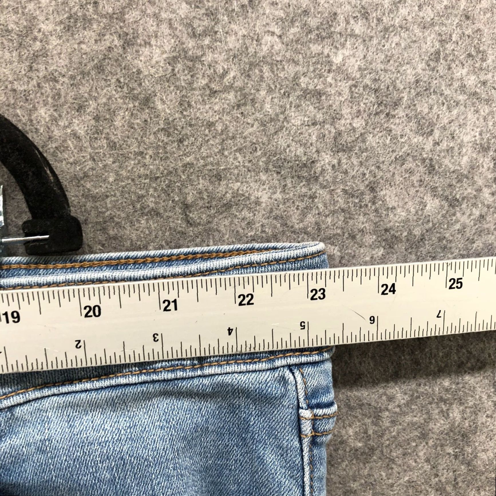 Old Navy Old Navy Jeans Womens Plus Size 26P High Rise Straight Light Wash Blue Denim 5-Pocket Stretch Short Inseam 27in Size 26" / US 2 / IT 38 - 5 Thumbnail
