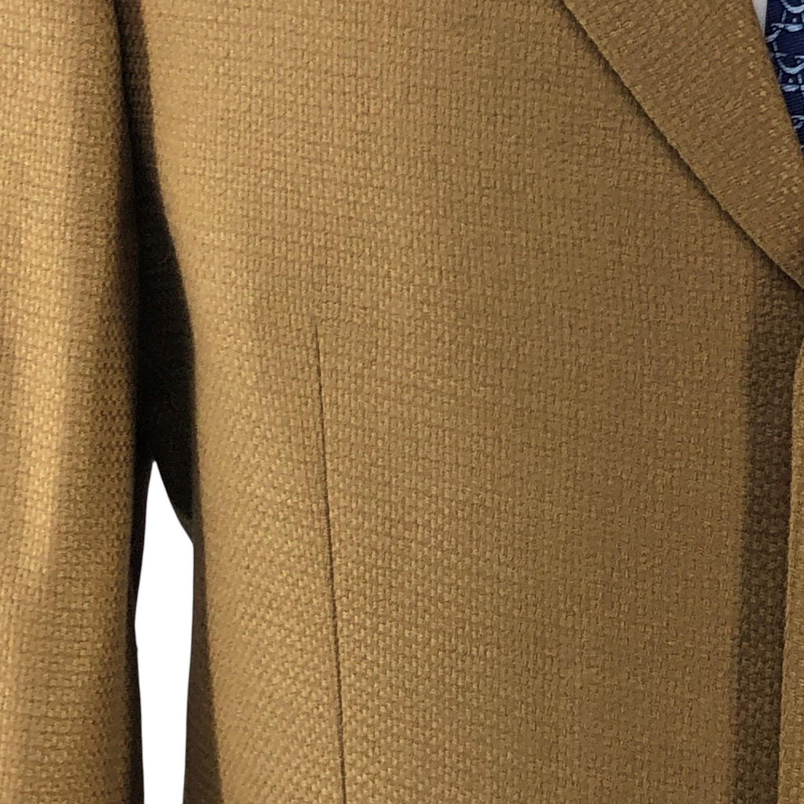 Daniel Hechter Daniel Hechter Blazer 40R Camel Wool Sport Coat Three Button Size 40R - 5 Thumbnail
