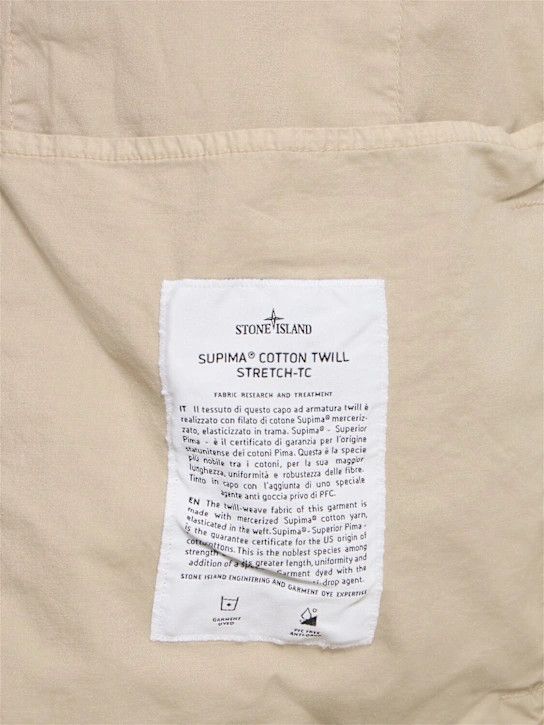 o1lsvrm0425 Short Stretch Cotton Parka in Desert