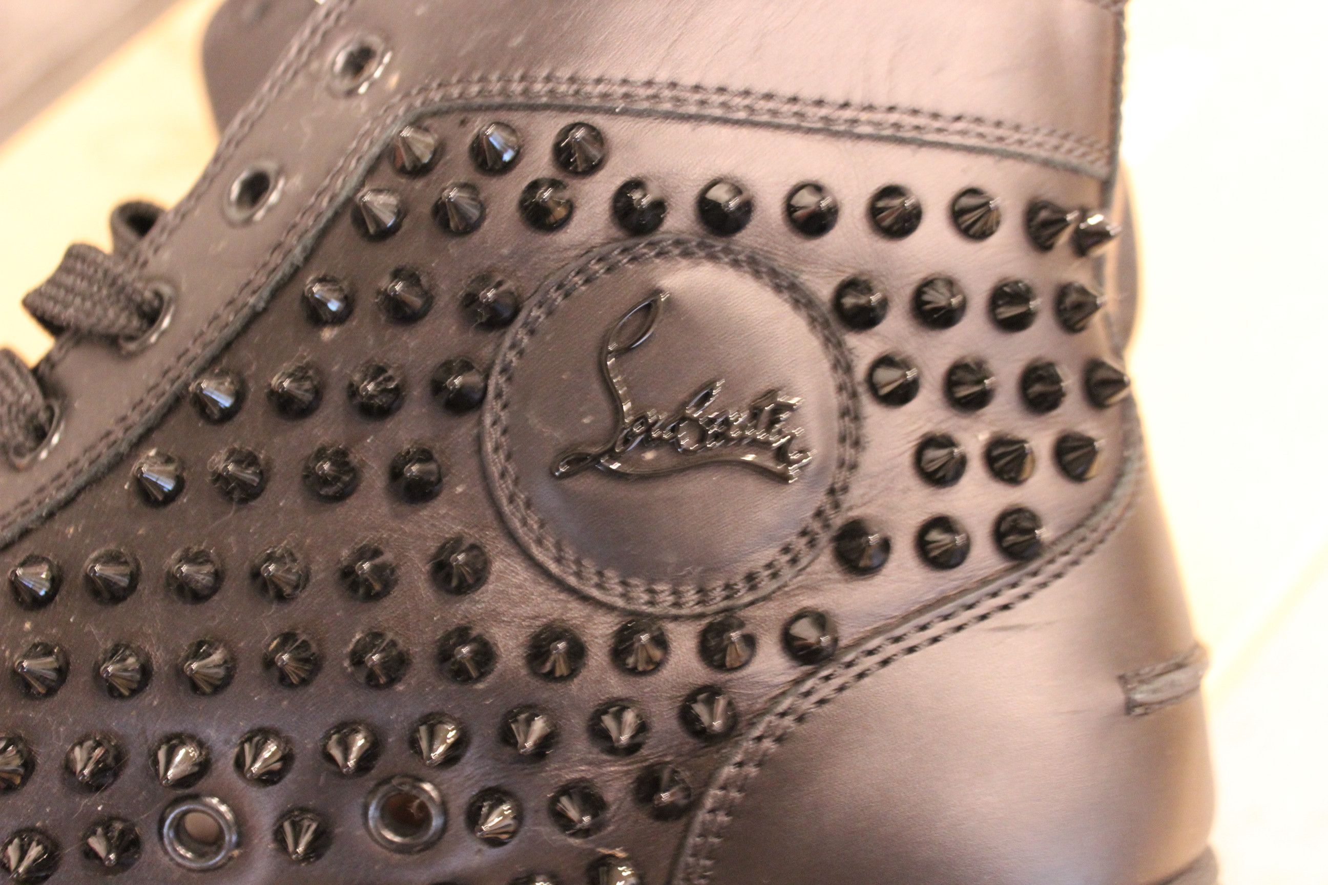 Christian Louboutin Christian Louboutin Spikes High Black Size US 9 / EU 42 - 4 Thumbnail