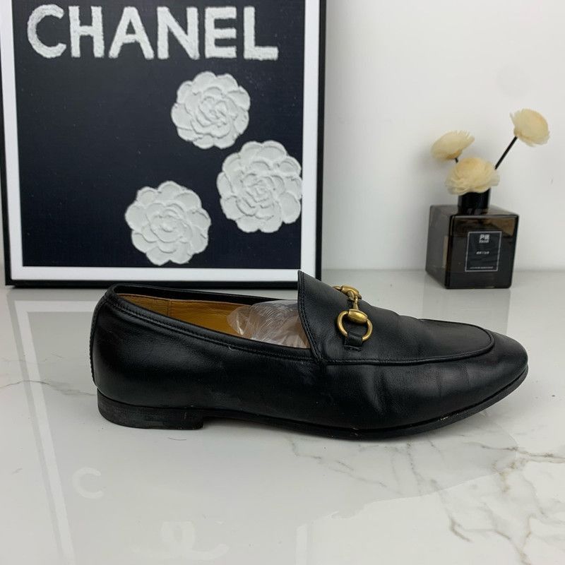 Gucci Gucci Jordaan Leather Horsebit Loafers for Women Size US 6 / IT 36 - 5 Thumbnail