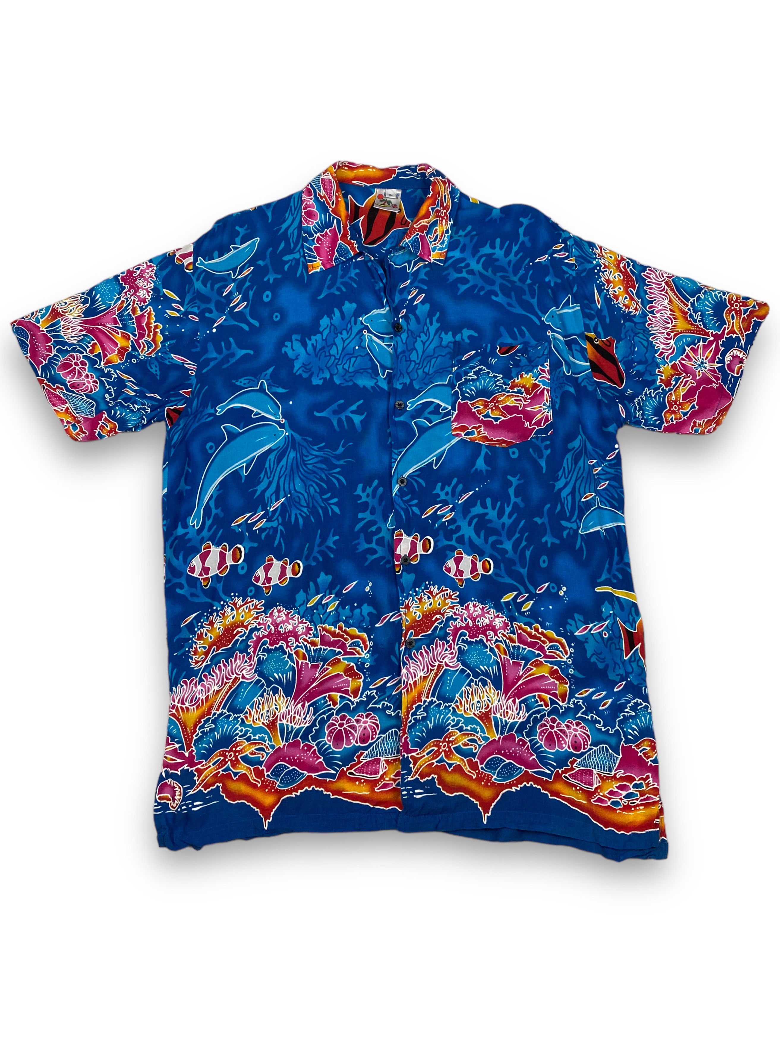 Vintage Vintage ISLAND Crazy Undersea Button Up Hawaii Shirt M749 Size US L / EU 52-54 / 3 - 1 Thumbnail