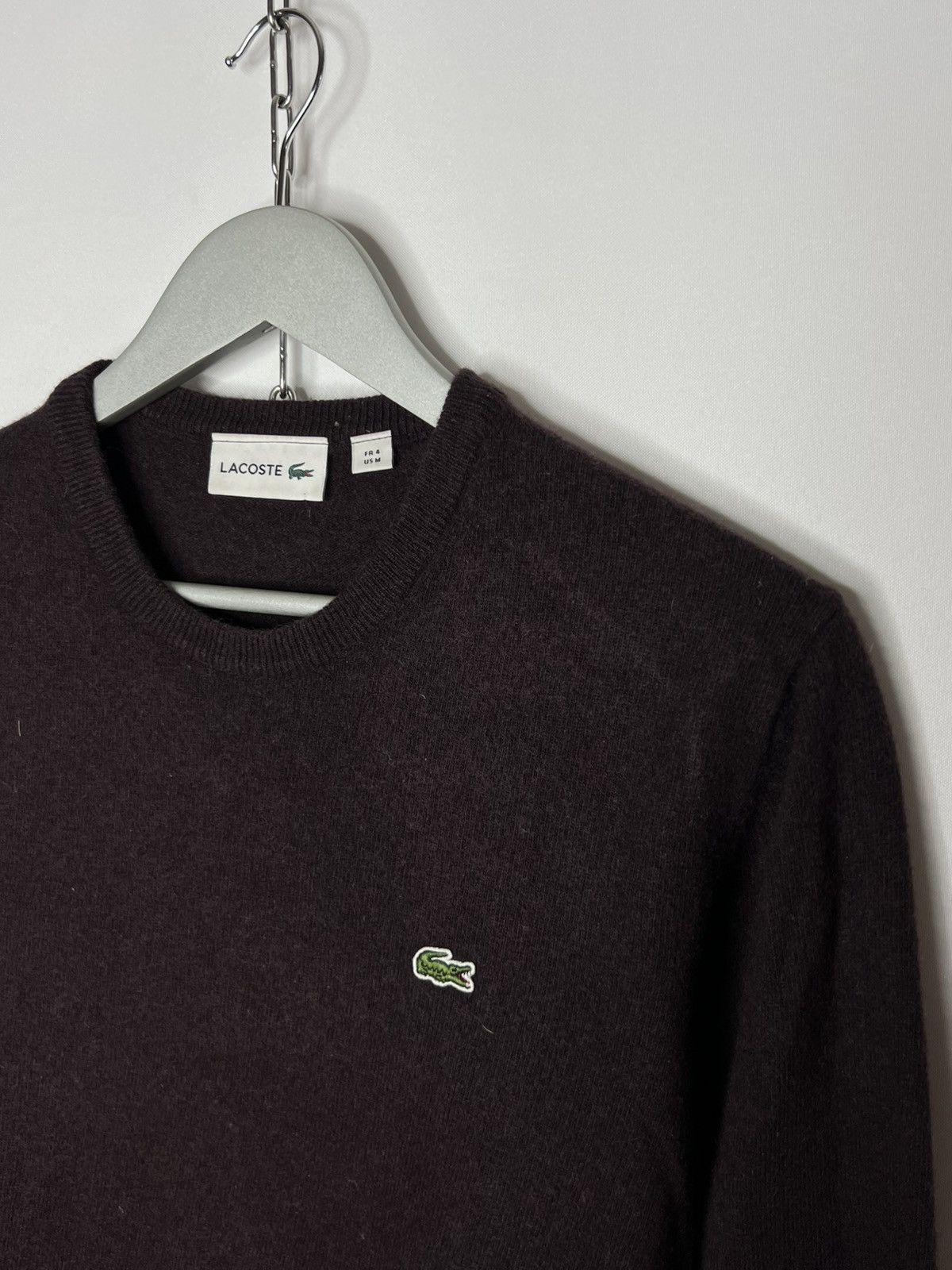 Lacoste 🐊 Lacoste Luxury Pure New Wool Sweater Jumper Pullover 🐊 Size US M / EU 48-50 / 2 - 3 Thumbnail