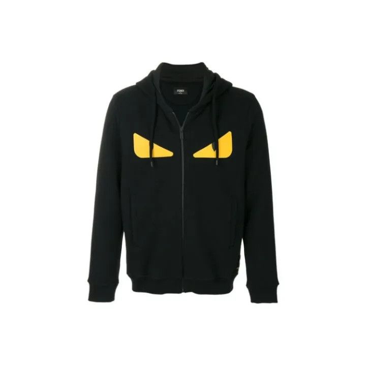 Fendi Monster Eyes Zip-Up Hoodie 0079