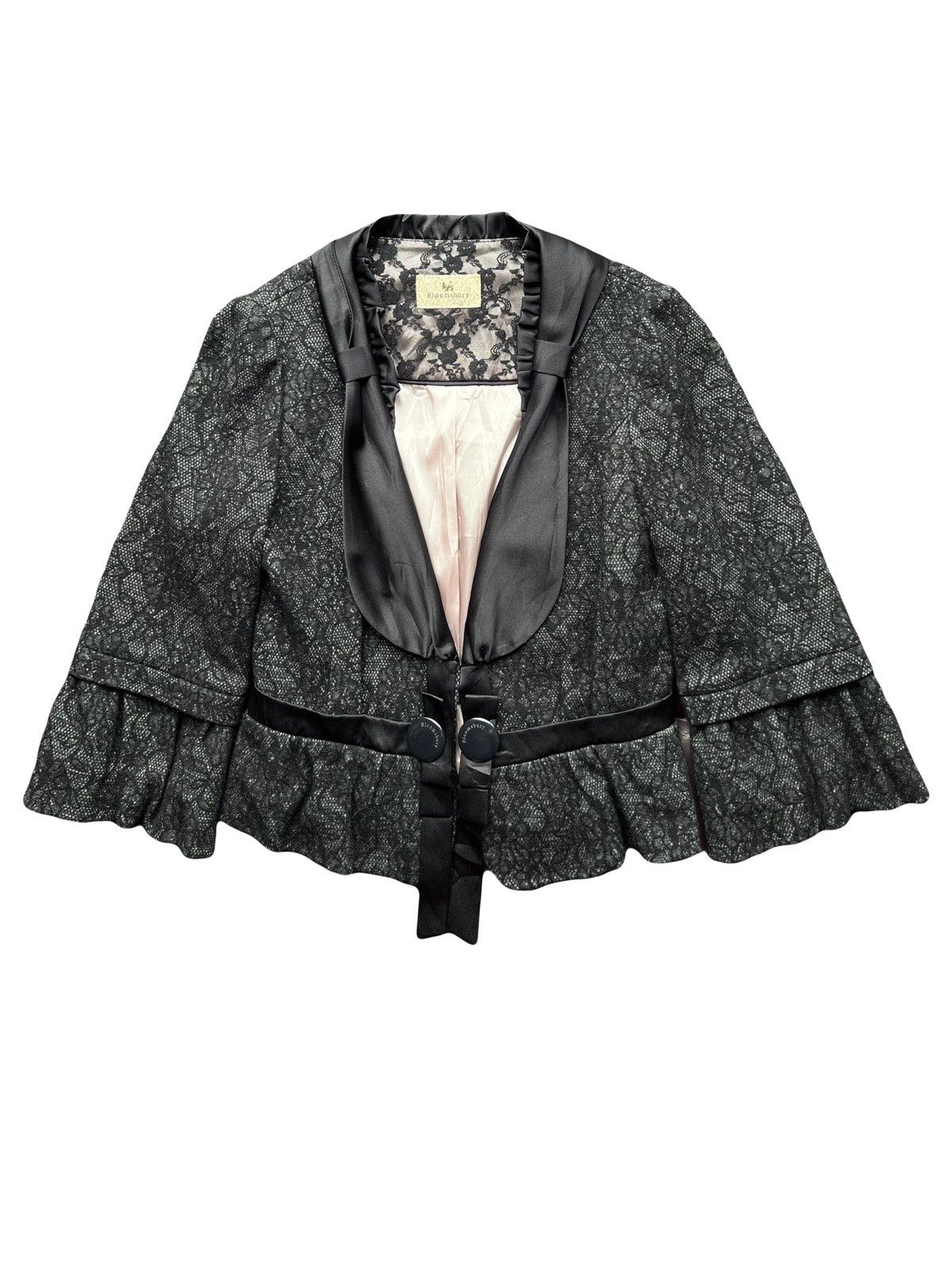 Miu Miu Blommsbury lace gothic blazer 🥀🖤 Size S / US 4 / IT 40 - 1 Thumbnail