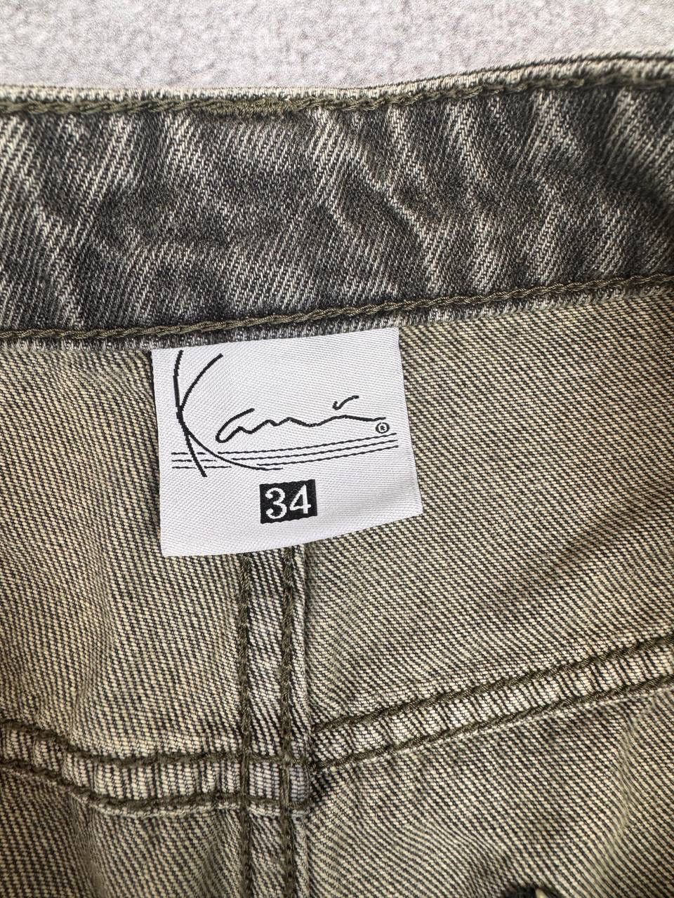 Karl Kani Karl Kani Men Baggy Jeans OG Washed Wavy Seams Green Size 34 Size US 34 / EU 50 - 9 Thumbnail