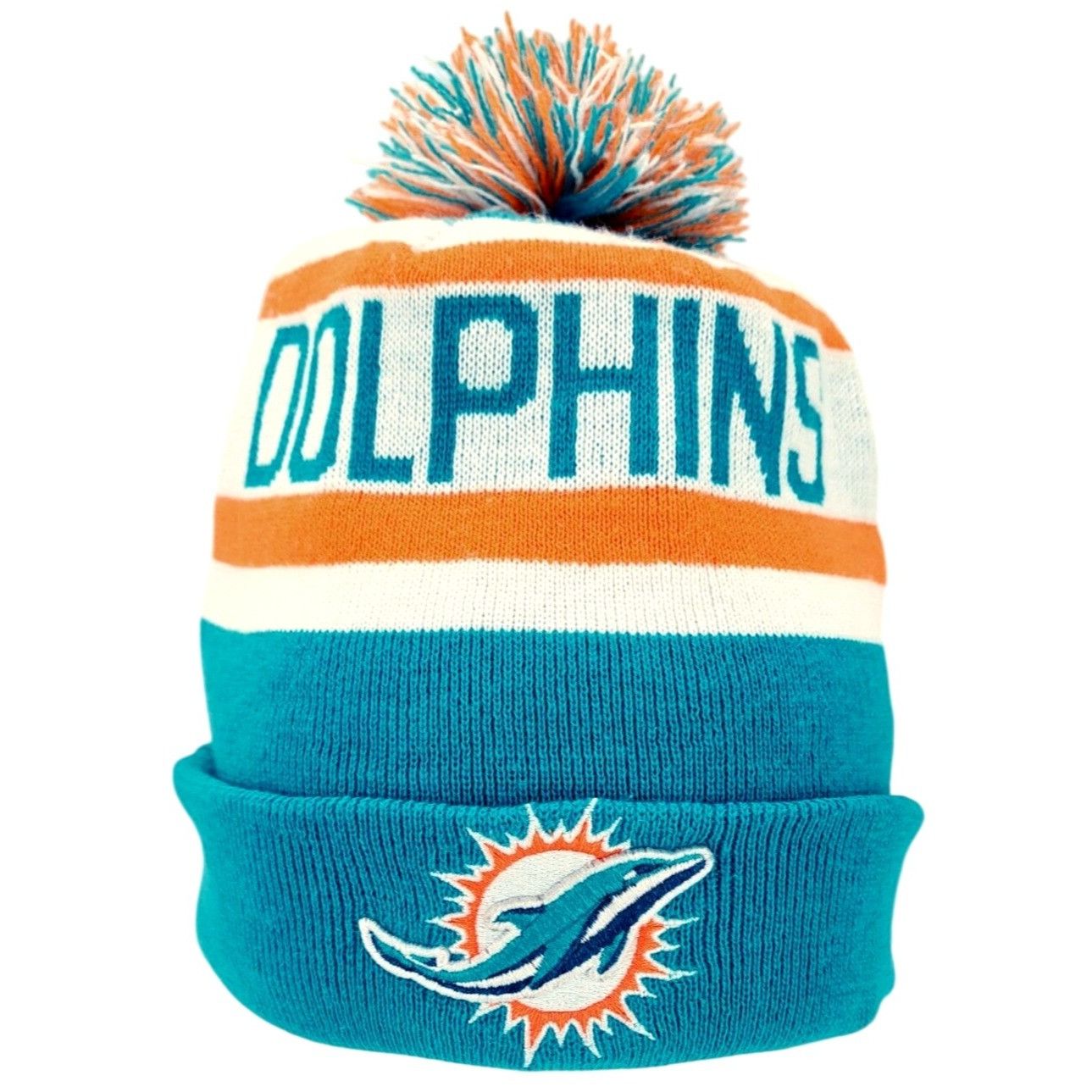 New Era Miami Dolphins New Era Knit Beanie Stocking Cap NFL Logo Size ONE SIZE - 1 Thumbnail