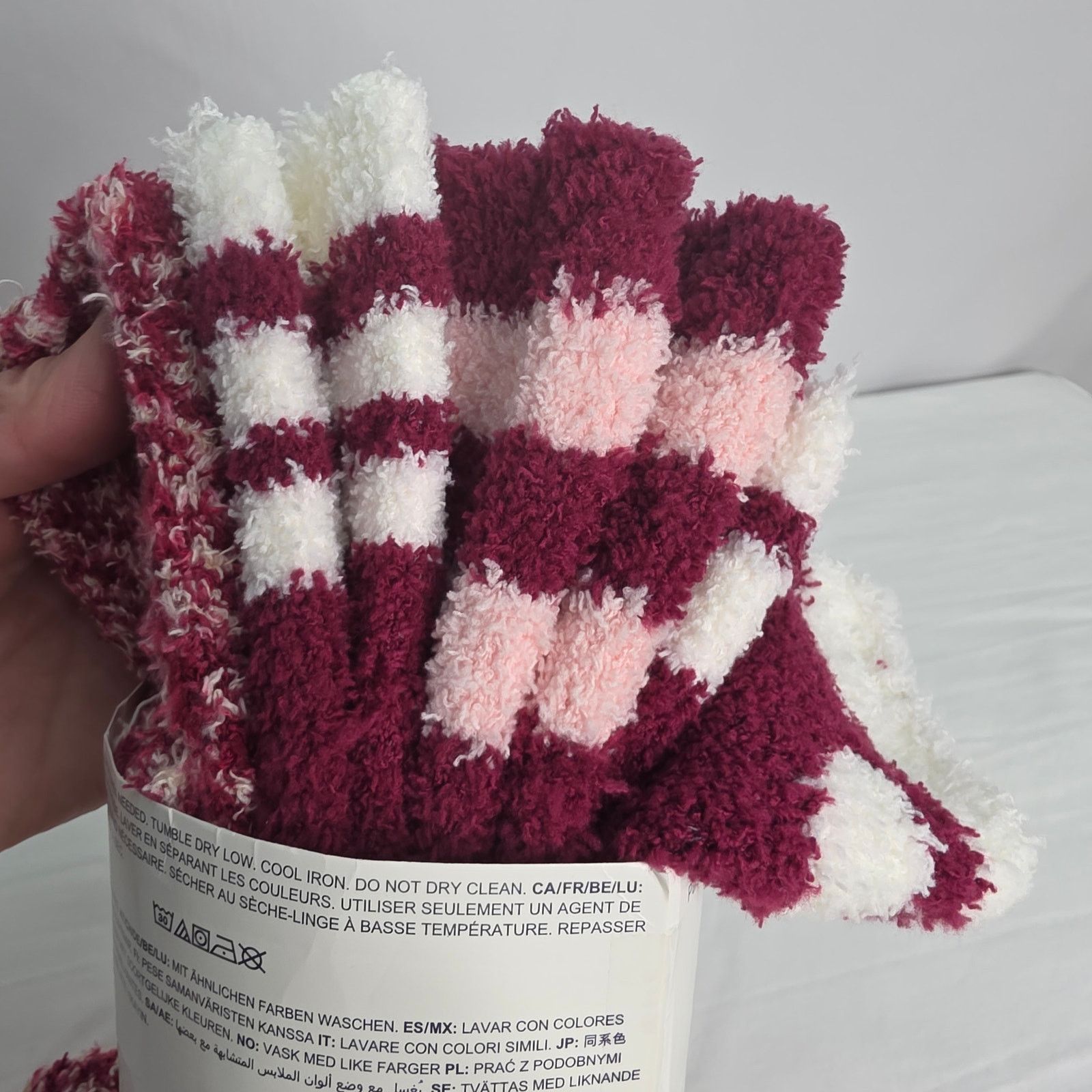 Other Fuzzy Women's Warm Socks 4 Pairs Non Skid Bottom One Size Size ONE SIZE - 10 Thumbnail